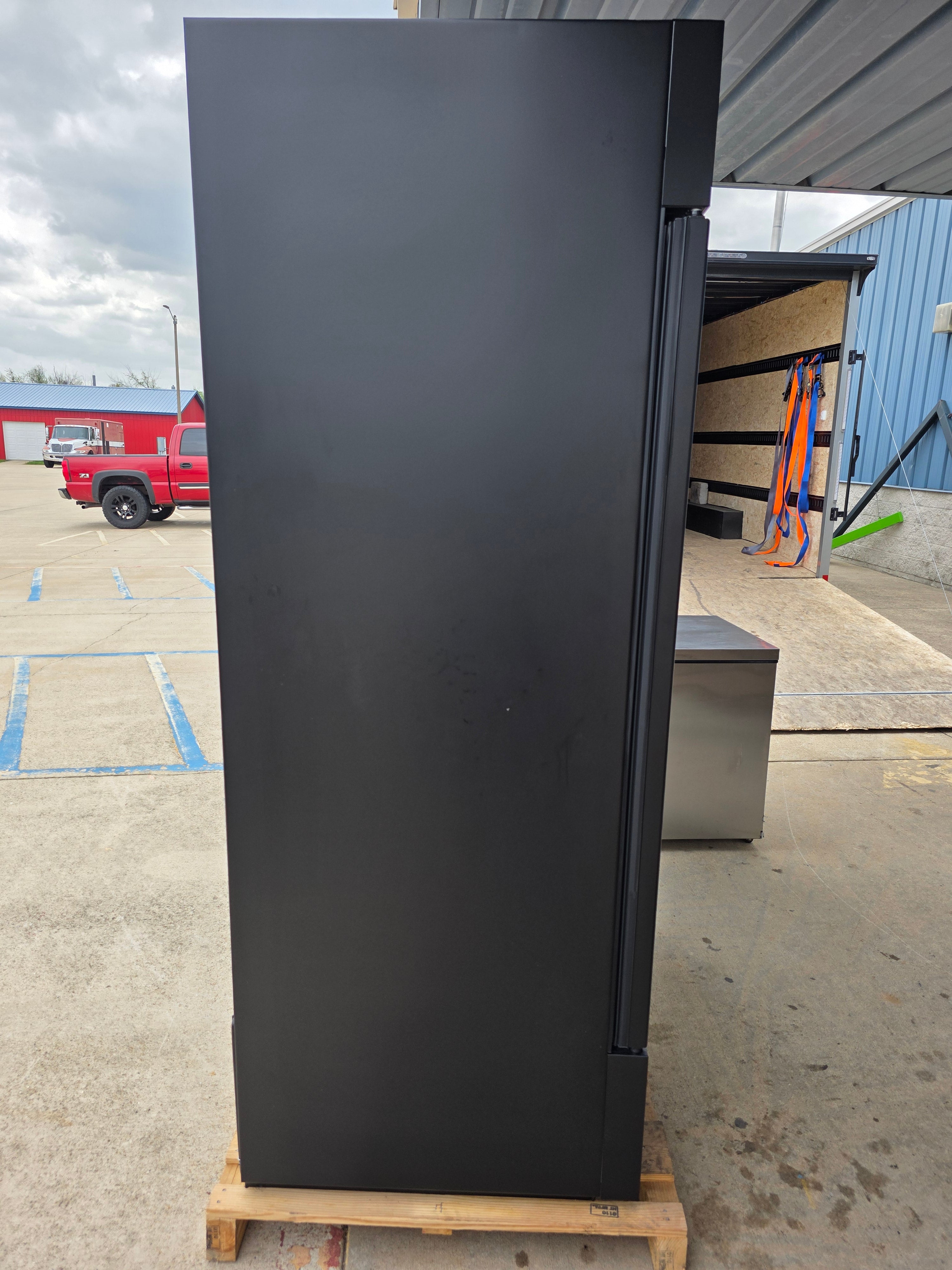 Unused True GDM-43F-HC~TSL01 Glass Door Merchandiser Freezer with LED Lighting - F1