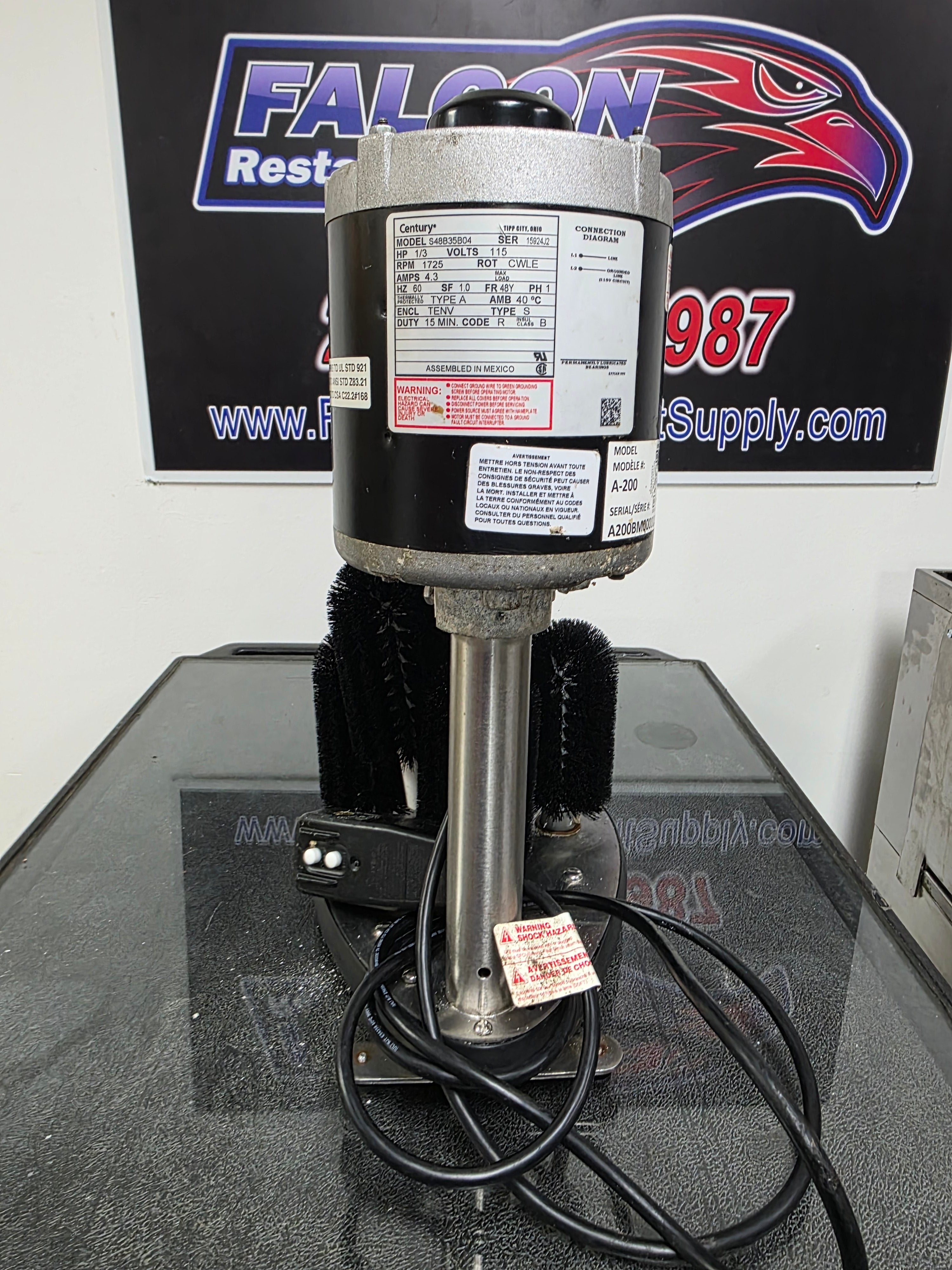 Used Bar Maid A-200 Upright Bar Glass Washer - 115V