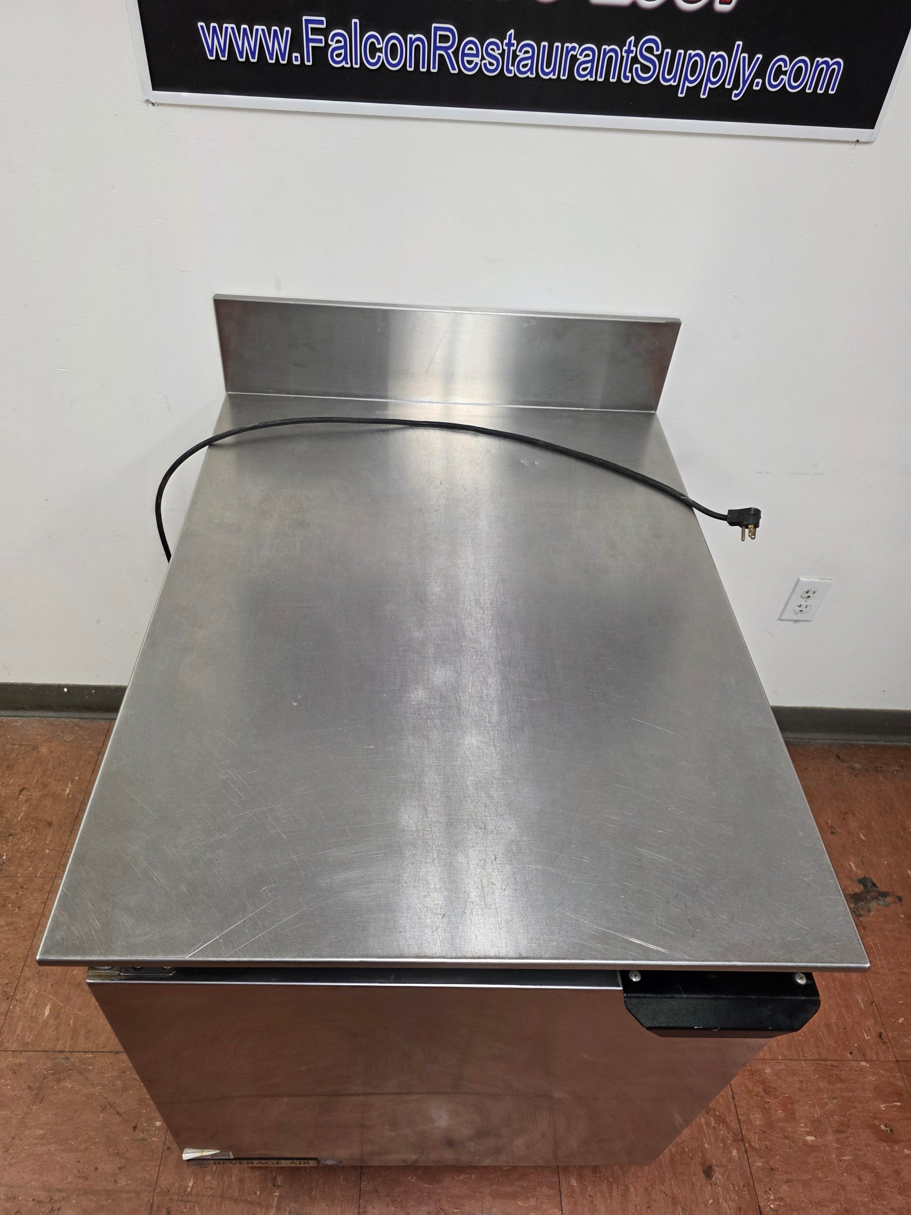 Used 27" Beverage-Air WTF27A-24-23 Stainless Compact Worktop Freezer 120V - SU