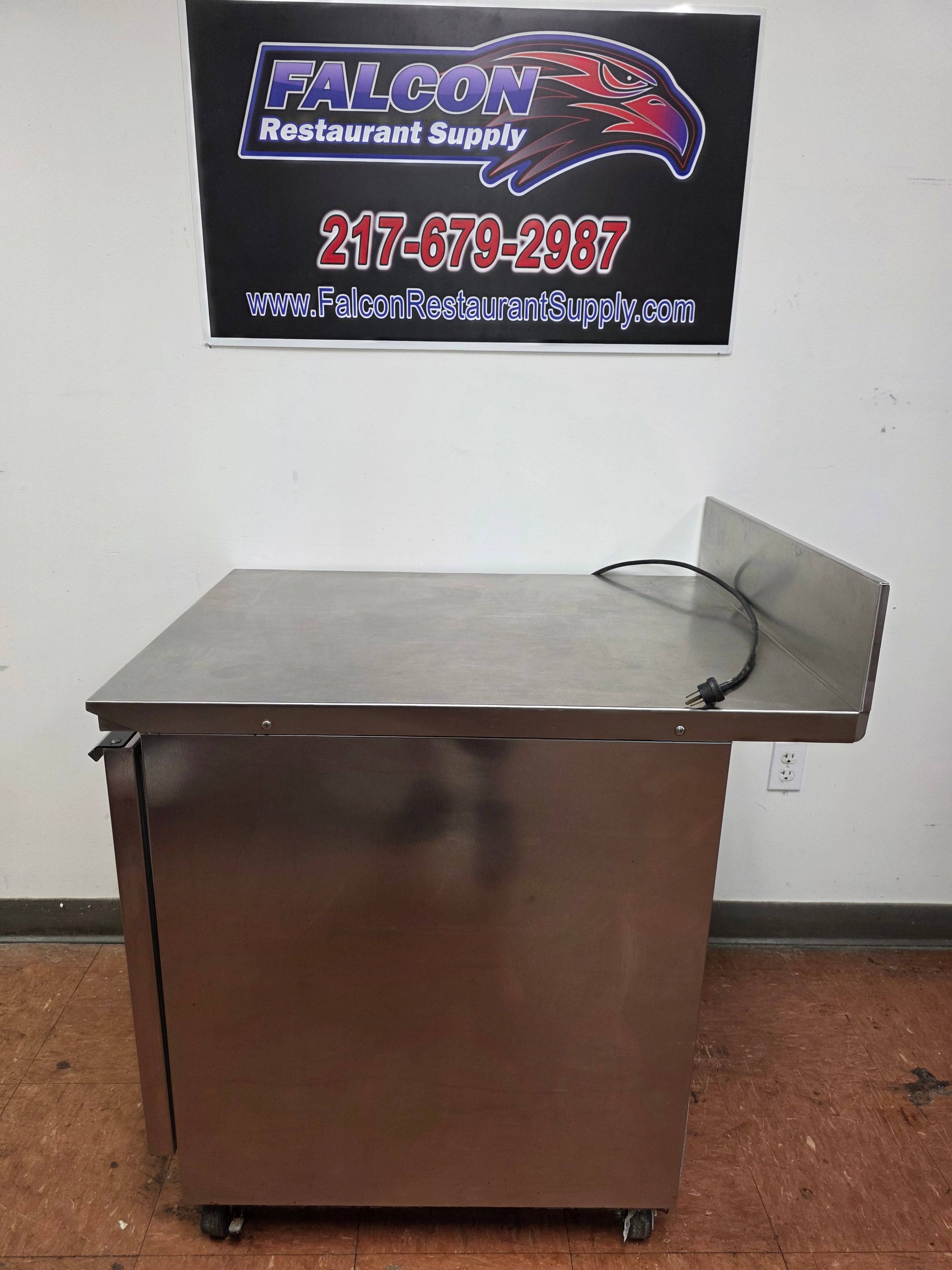 Used 27" Beverage-Air WTF27A-24-23 Stainless Compact Worktop Freezer 120V - SU