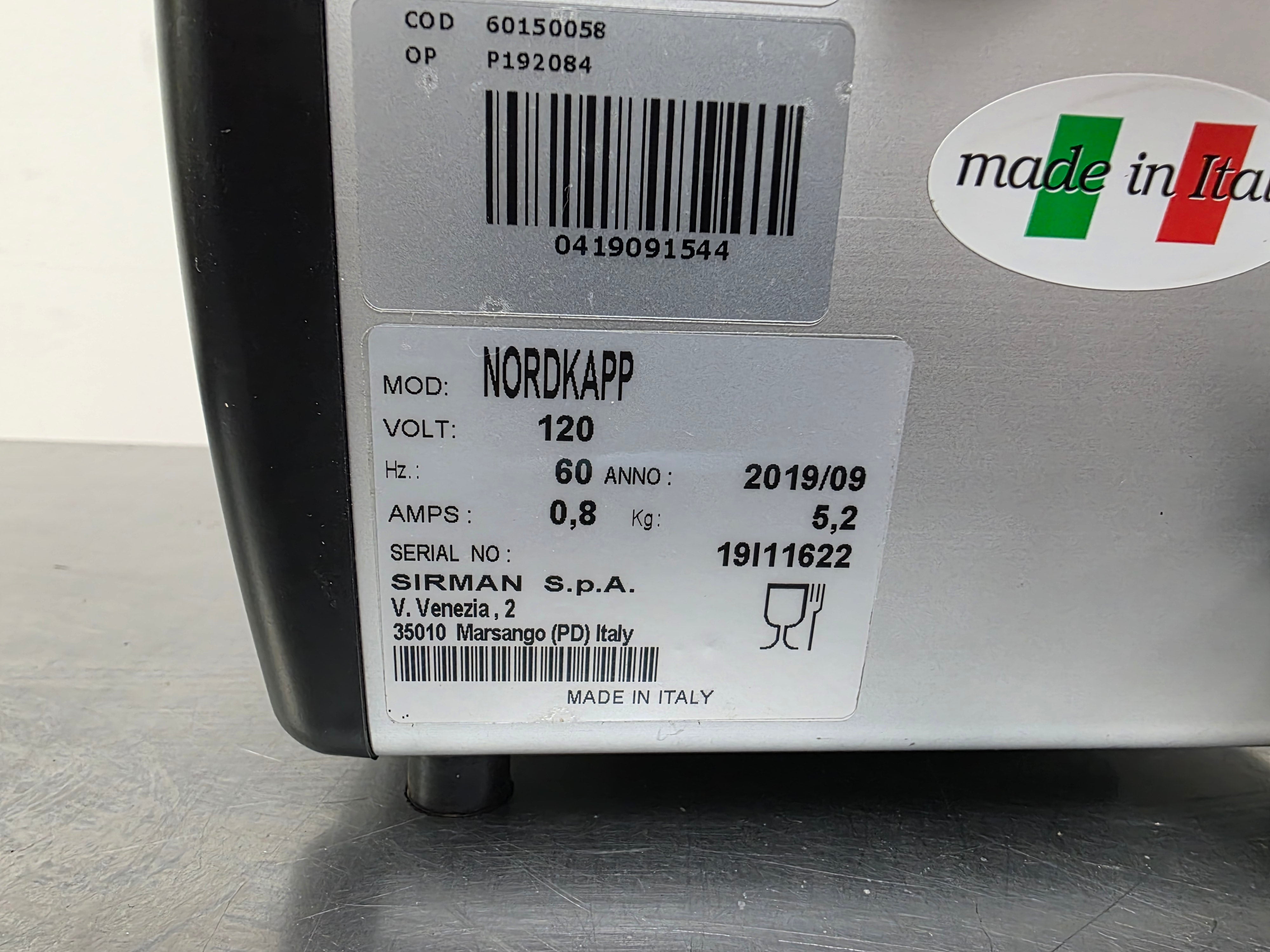 Used Sirman NORDKAPP Countertop Ice Crusher 120V - TH3