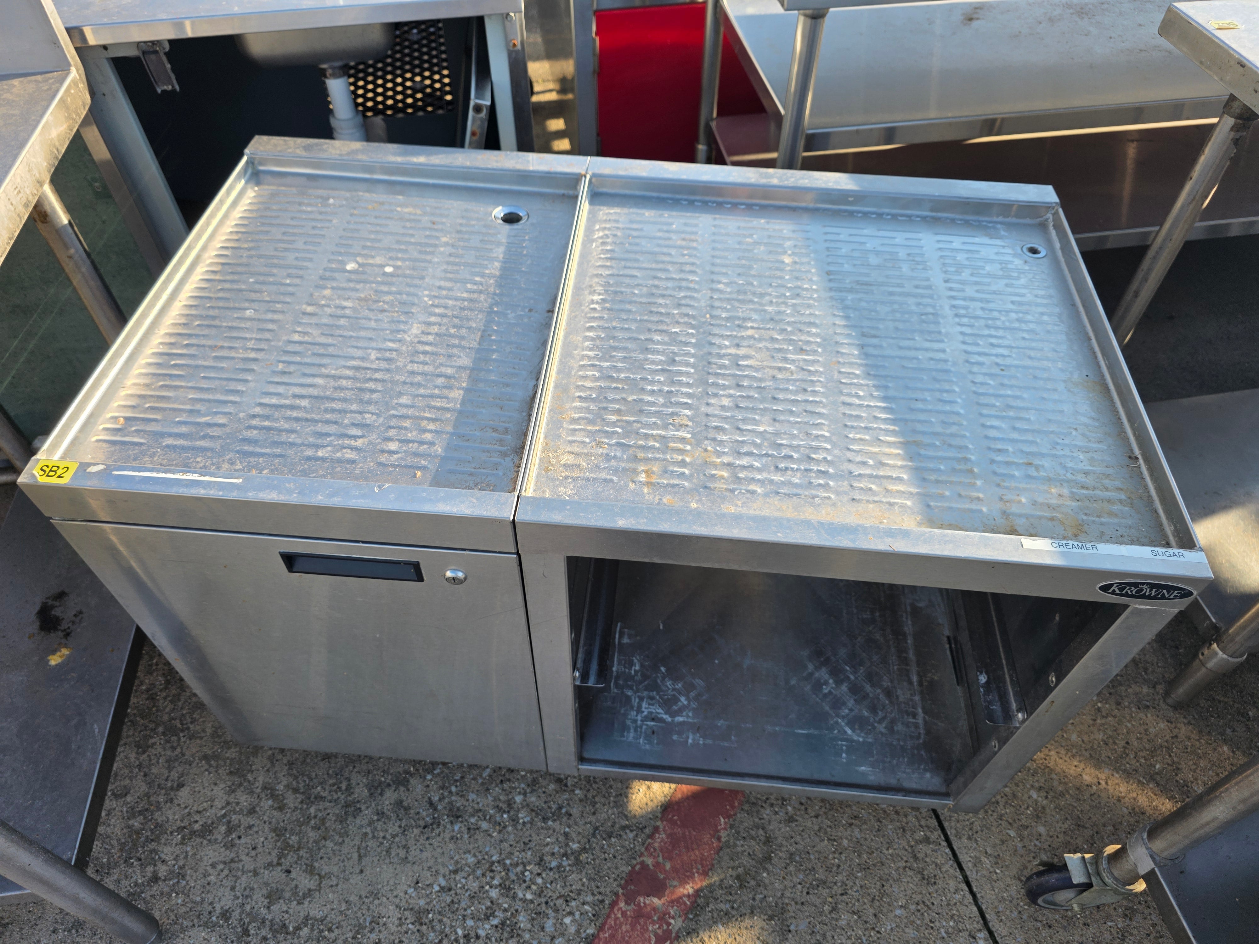 Used 42"W X 24"D X 30H" Stainless Steel Drain Board - SB2 - SS365