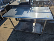 Used 48"X 24" Stainless Steel Table with Casters - TH2 - SS378