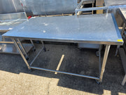 Used 60"X 30" Stainless Steel Table with Casters - FG5 - SS380