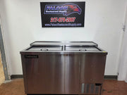 Used 50" Continental CBC50-SS Stainless Steel Bottle Bar Cooler - SB2