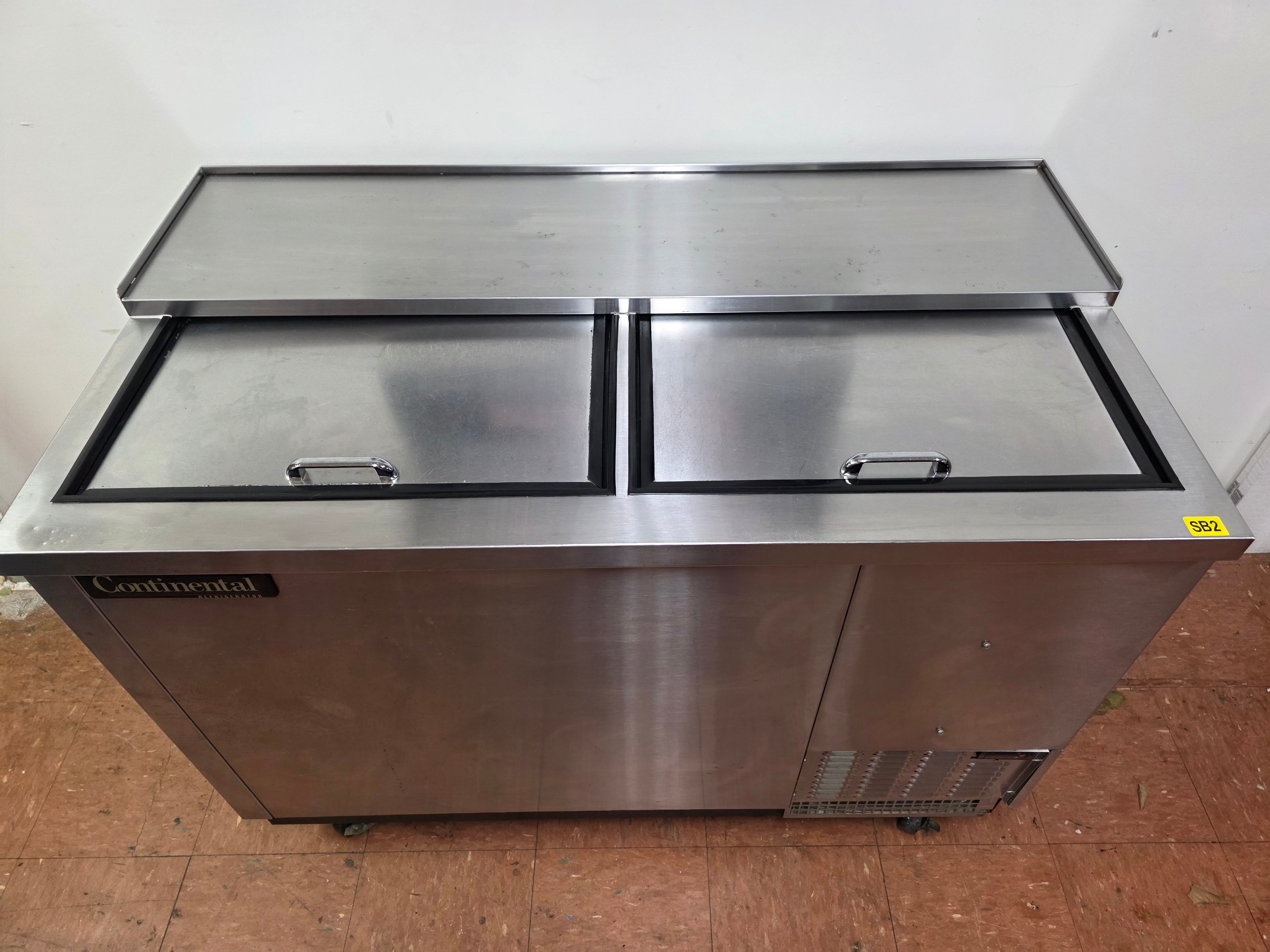 Used 50" Continental CBC50-SS Stainless Steel Bottle Bar Cooler - SB2