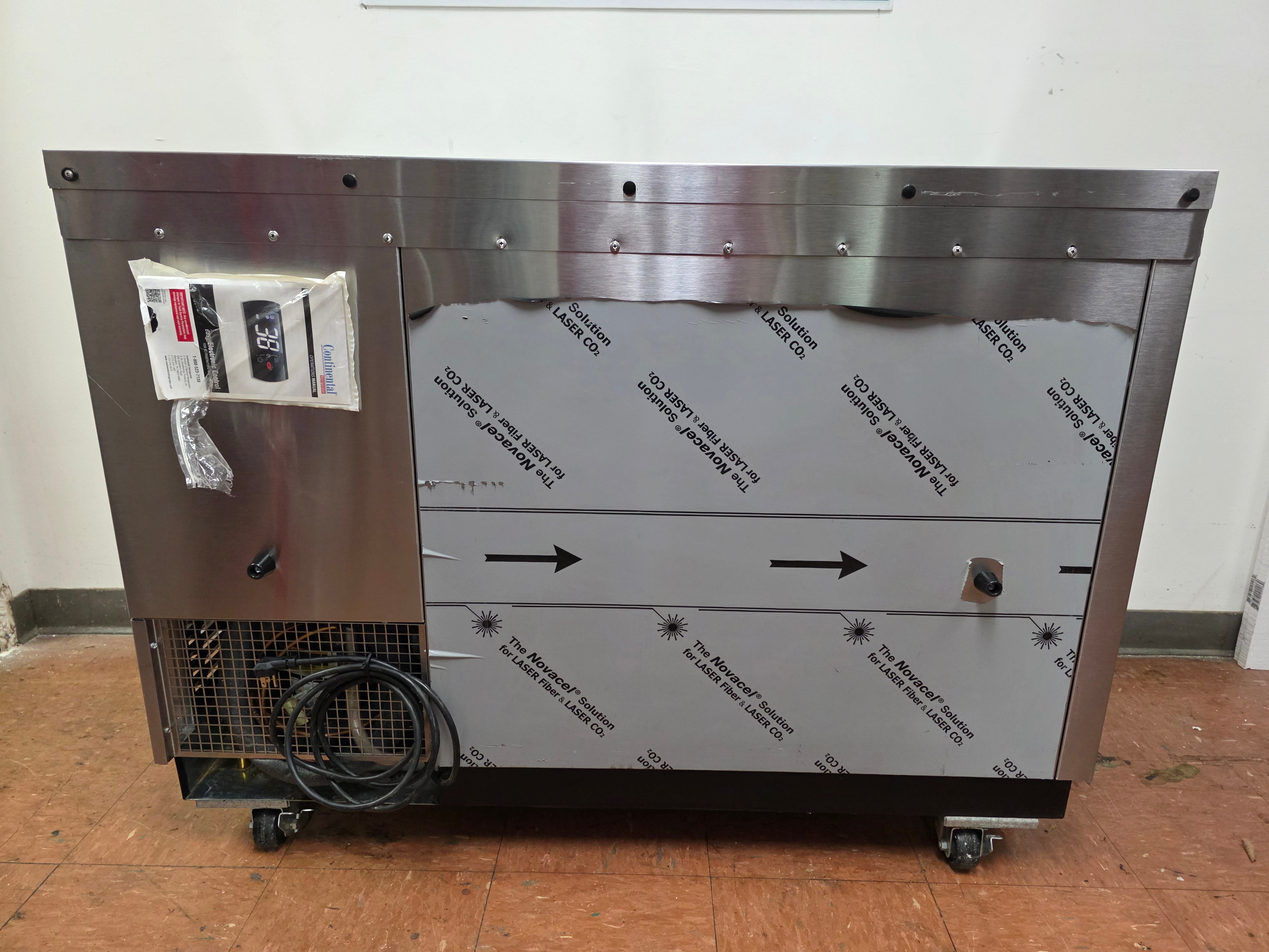 Used 50" Continental CBC50-SS Stainless Steel Bottle Bar Cooler - SB2