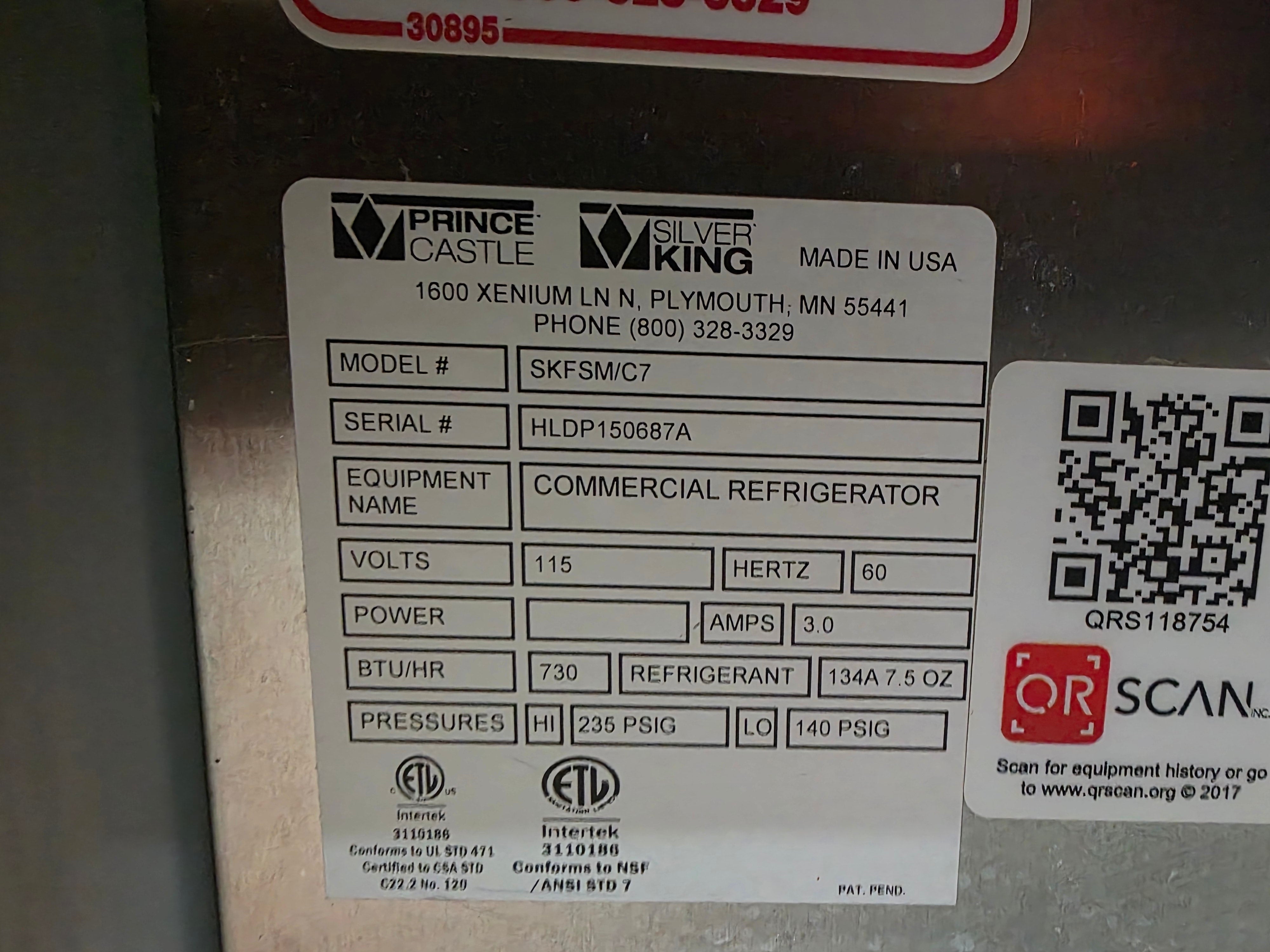 Used 27" Silver King SKFSM/C7 Refrigerated Ice Cream Topping Fountainette 115V - FG7