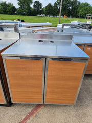 Used 36" x 29.5" Duke P-36 Stainless Top 2 Door Cabinet  - SS385 - RK