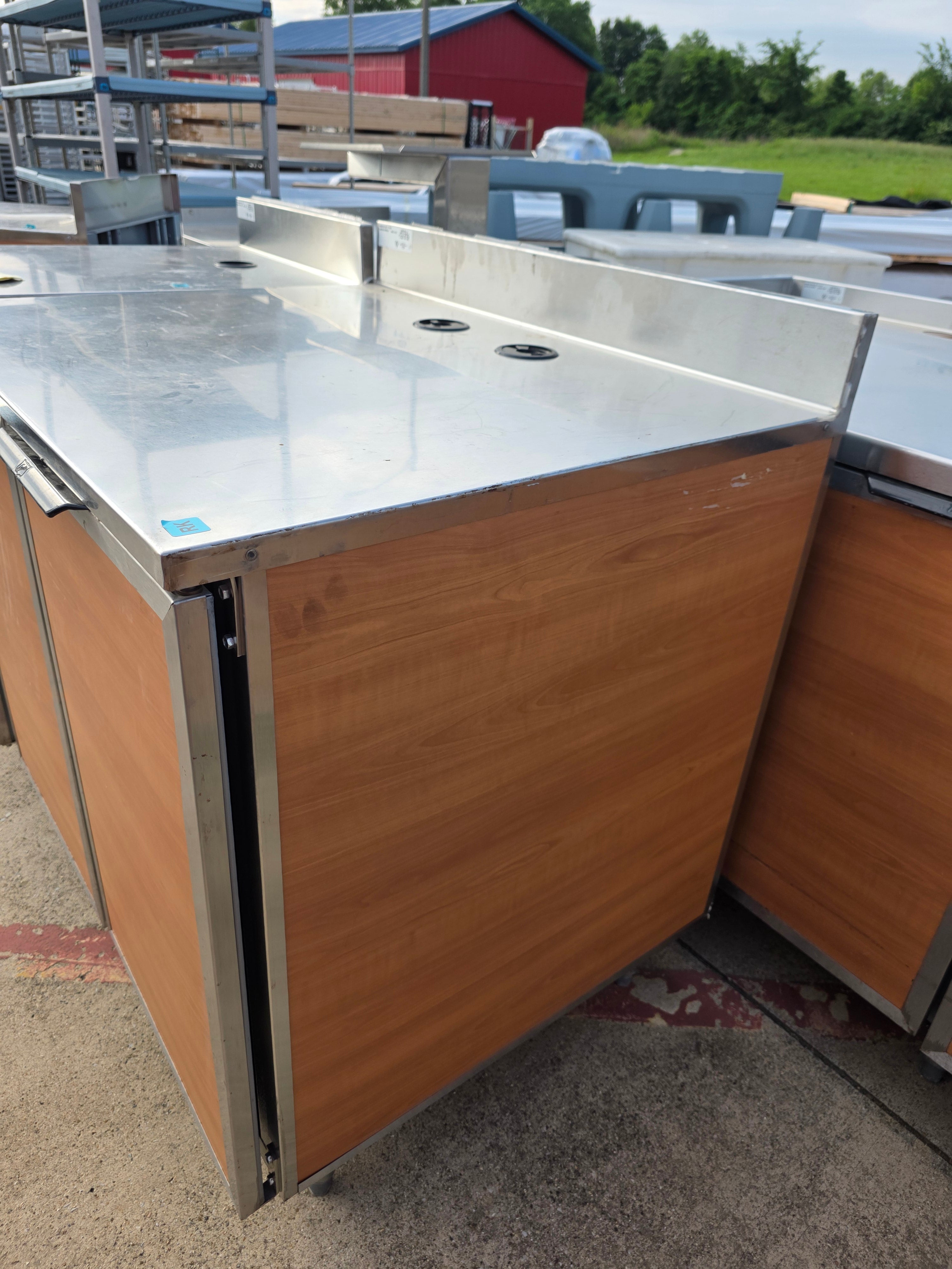 Used 36" x 29.5" Duke P-36 Stainless Top 2 Door Cabinet  - SS385 - RK