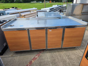 Used 84" x 38" Duke Stainless Top 4 Door Drink Station Cabinet - SS386 - RK