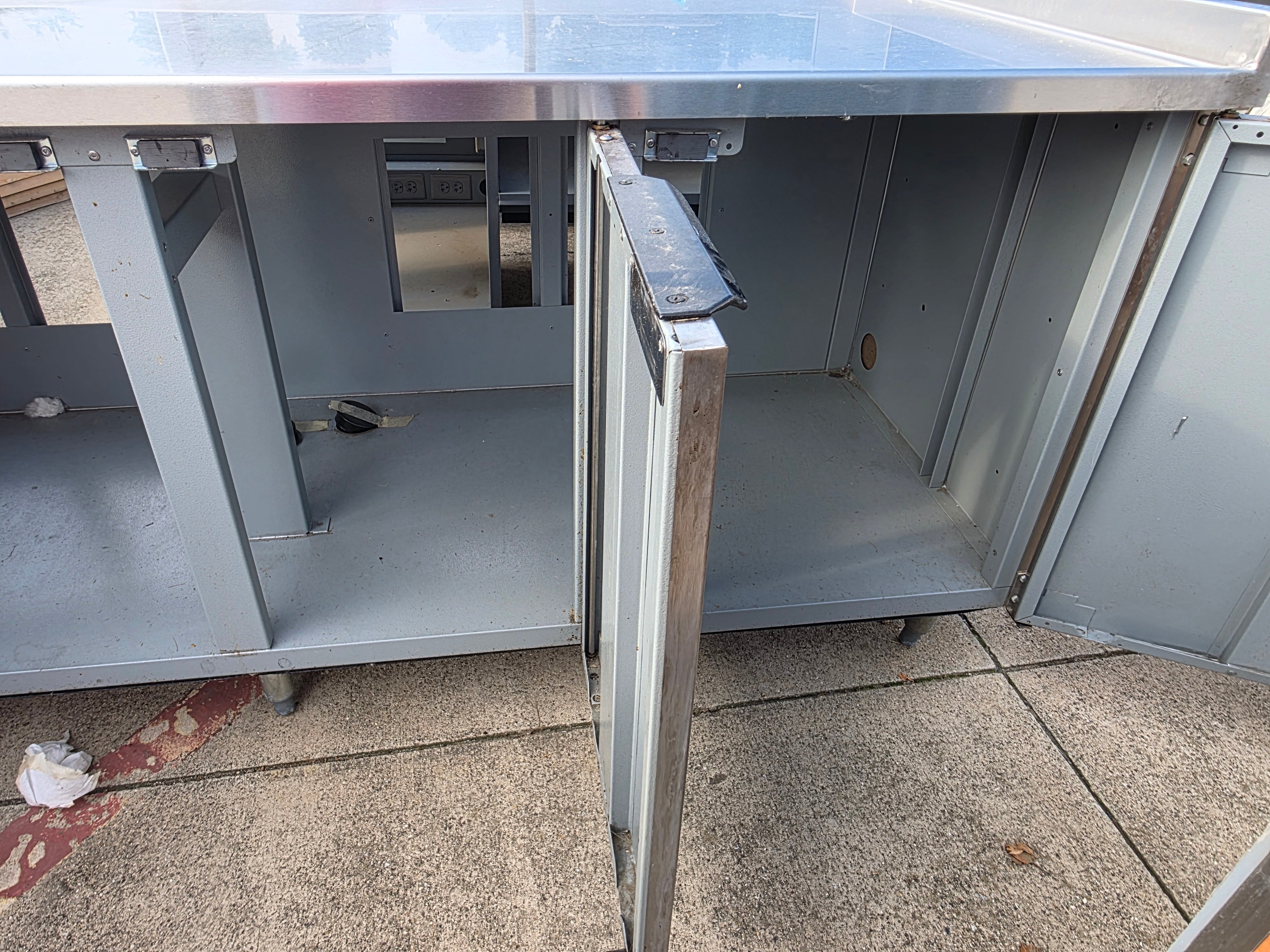Used 84" x 38" Duke Stainless Top 4 Door Drink Station Cabinet - SS386 - RK