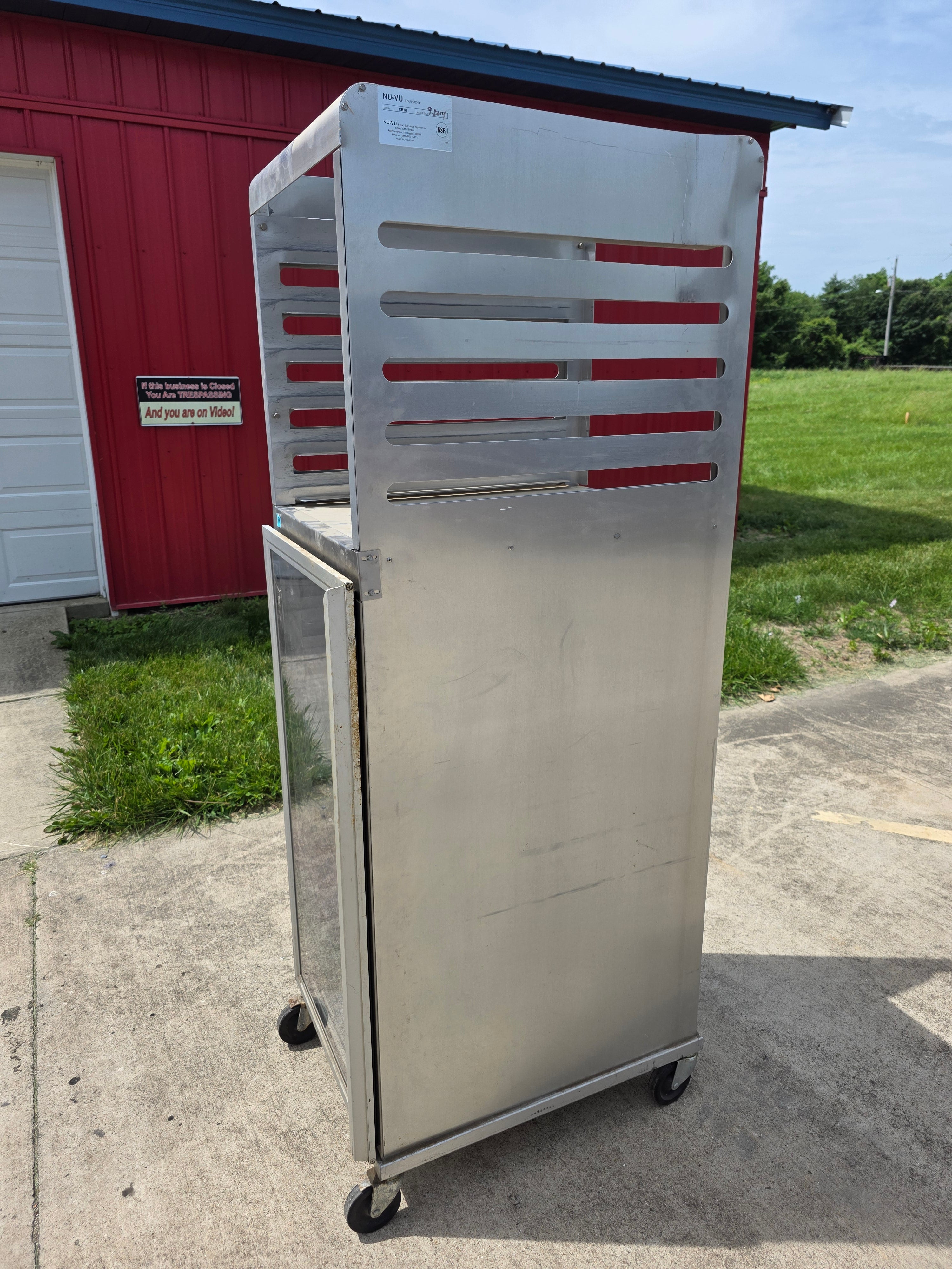 Used NU-VU CR18 22 Inch Bread Cabinet Non-insulated Aluminum - SS391 - RK