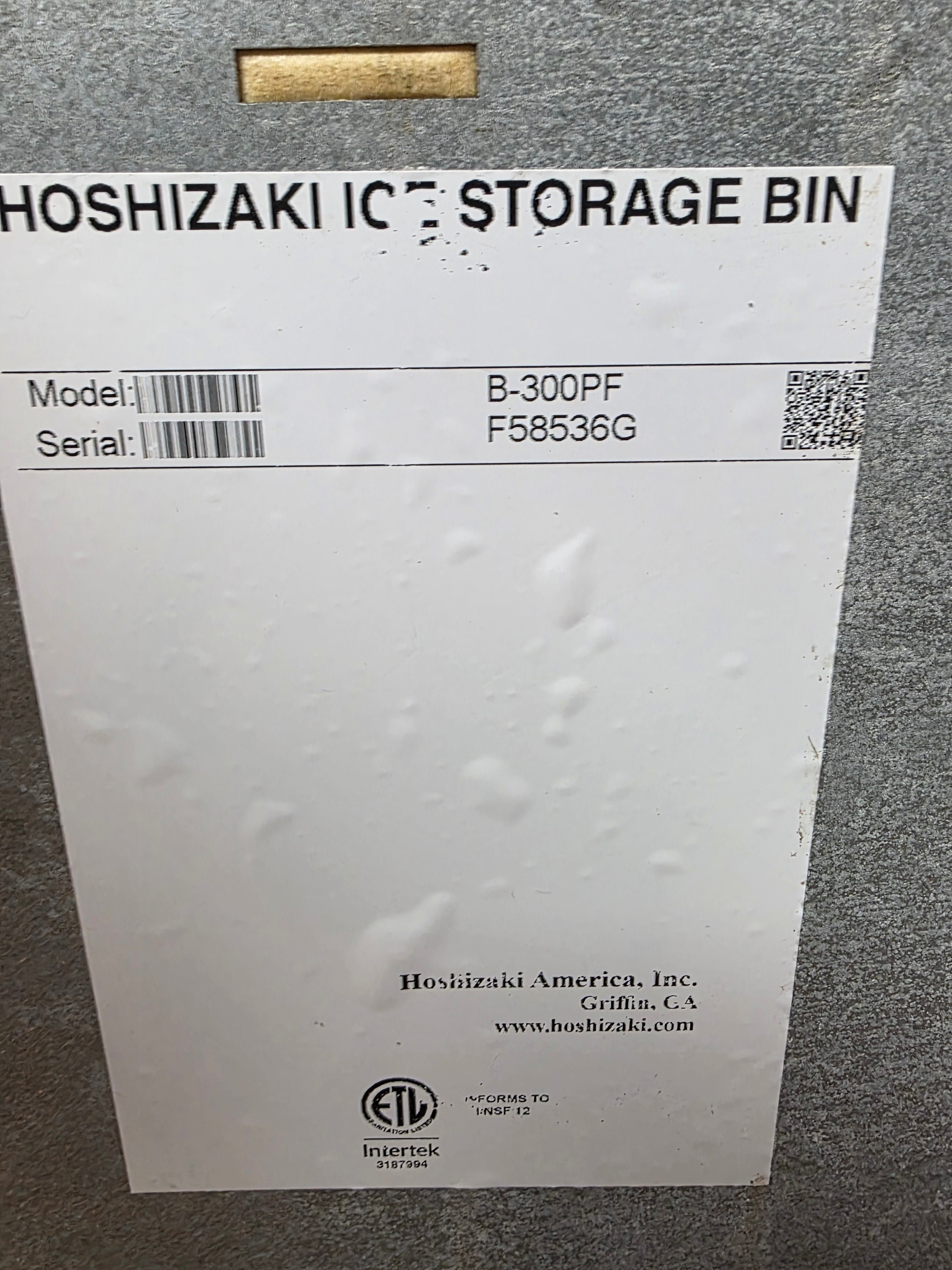 Used Hoshizaki B-300PF 22