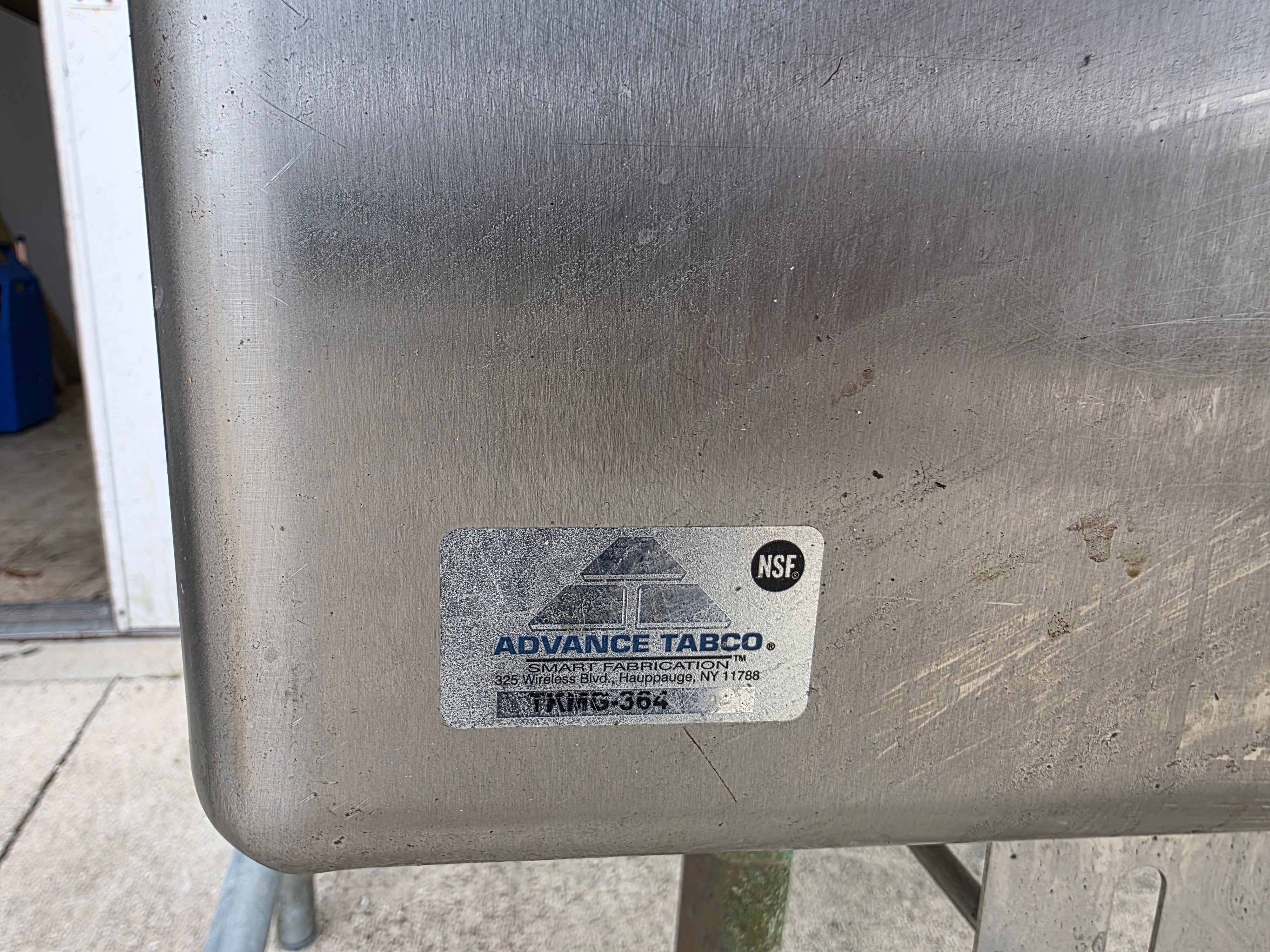 Used 48" Stainless Steel Commercial 1 Compartment Sink with Faucet - SS398 - TH2