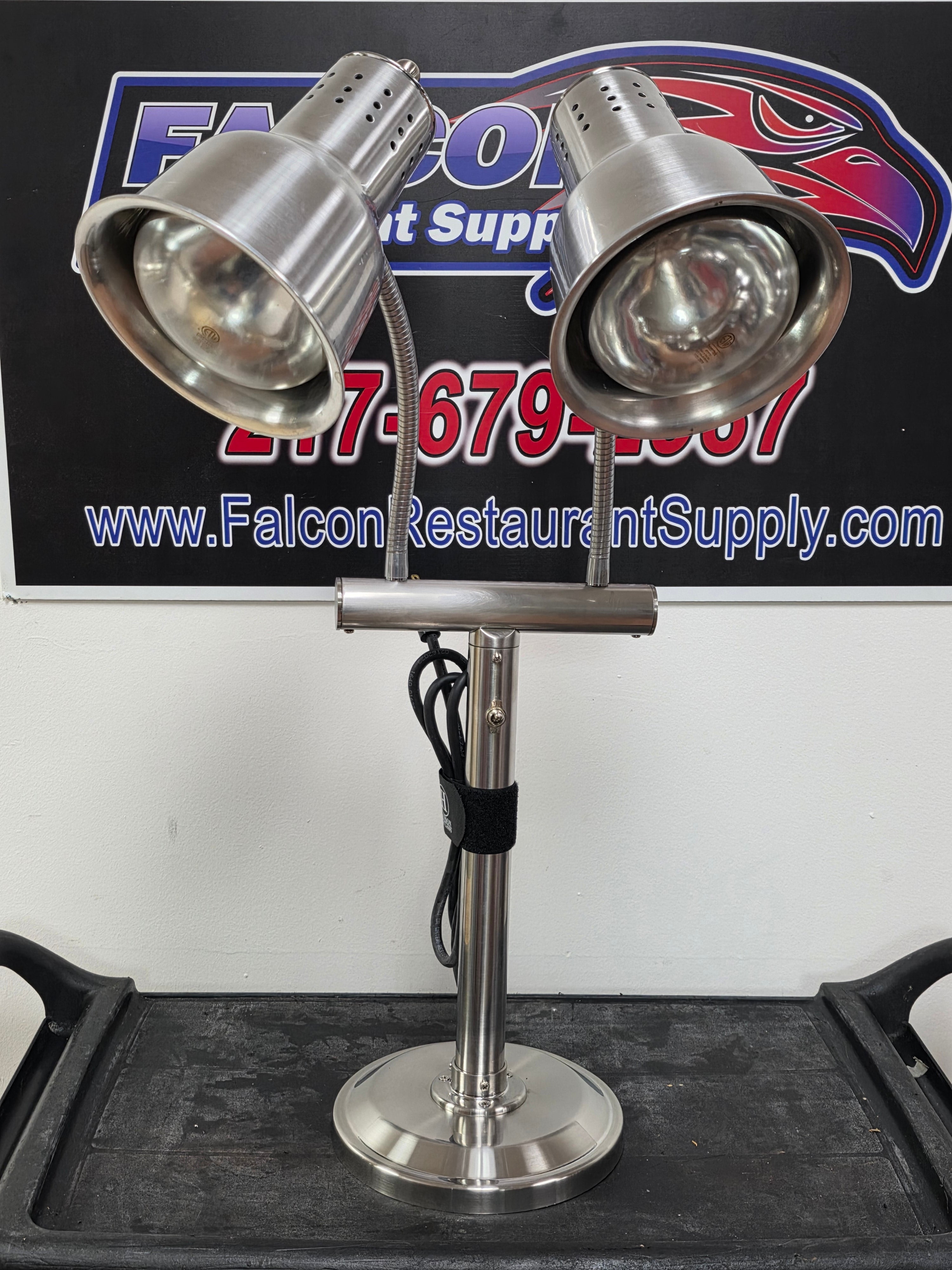 Unused Hanson Heat Lamps Dual Bulb Freestanding Flexible Heat Lamp 115V - TH4