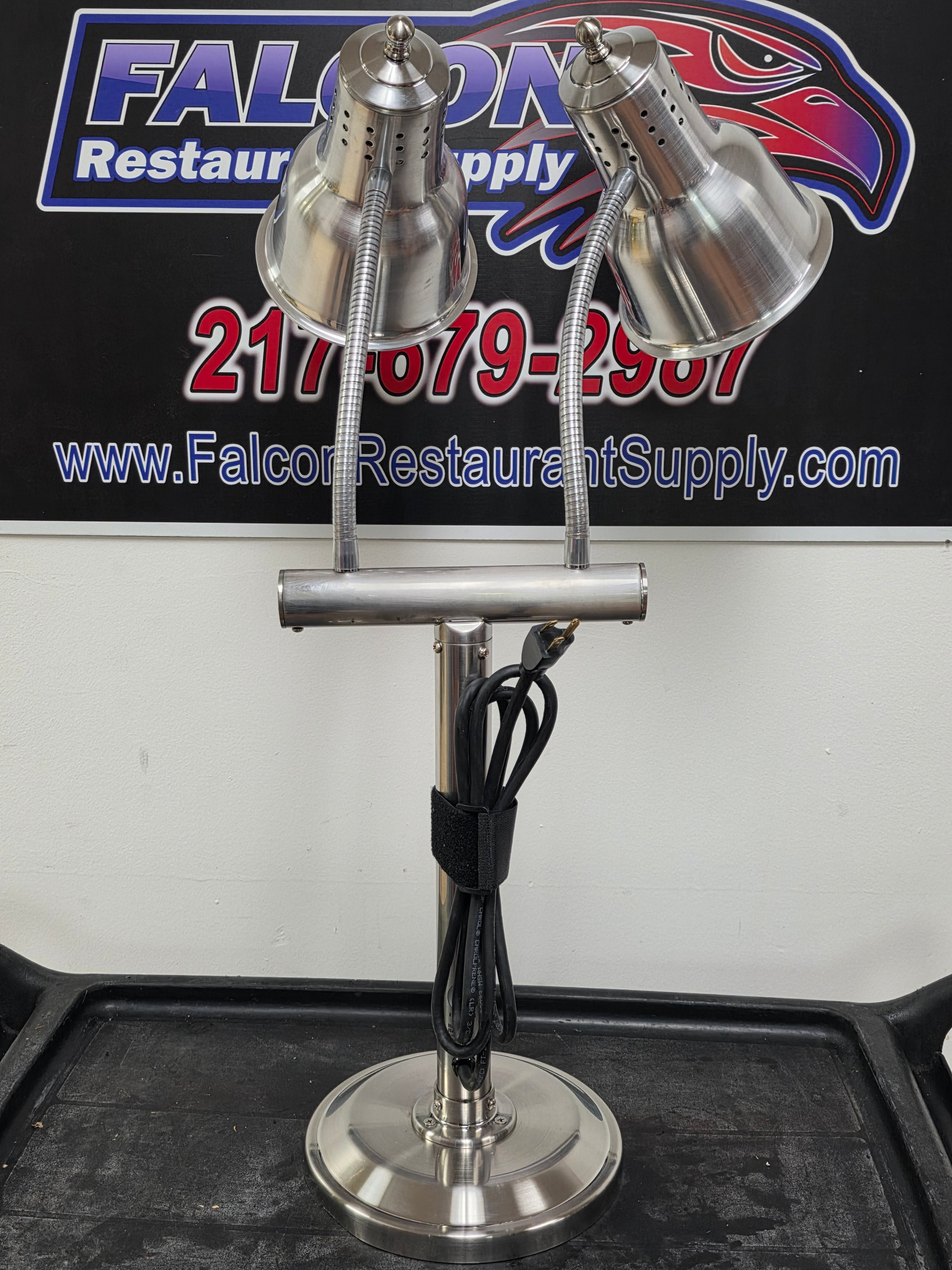 Unused Hanson Heat Lamps Dual Bulb Freestanding Flexible Heat Lamp 115V - TH4