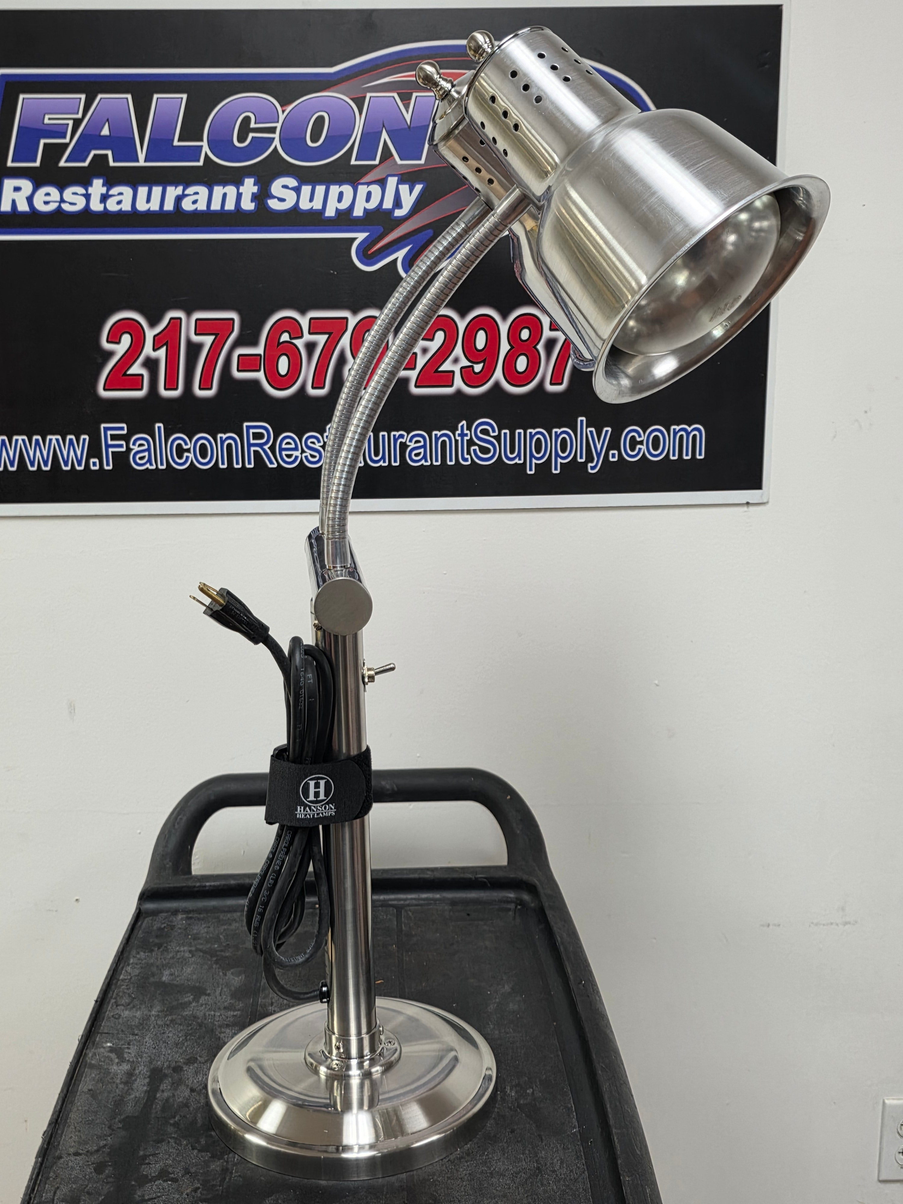 Unused Hanson Heat Lamps Dual Bulb Freestanding Flexible Heat Lamp