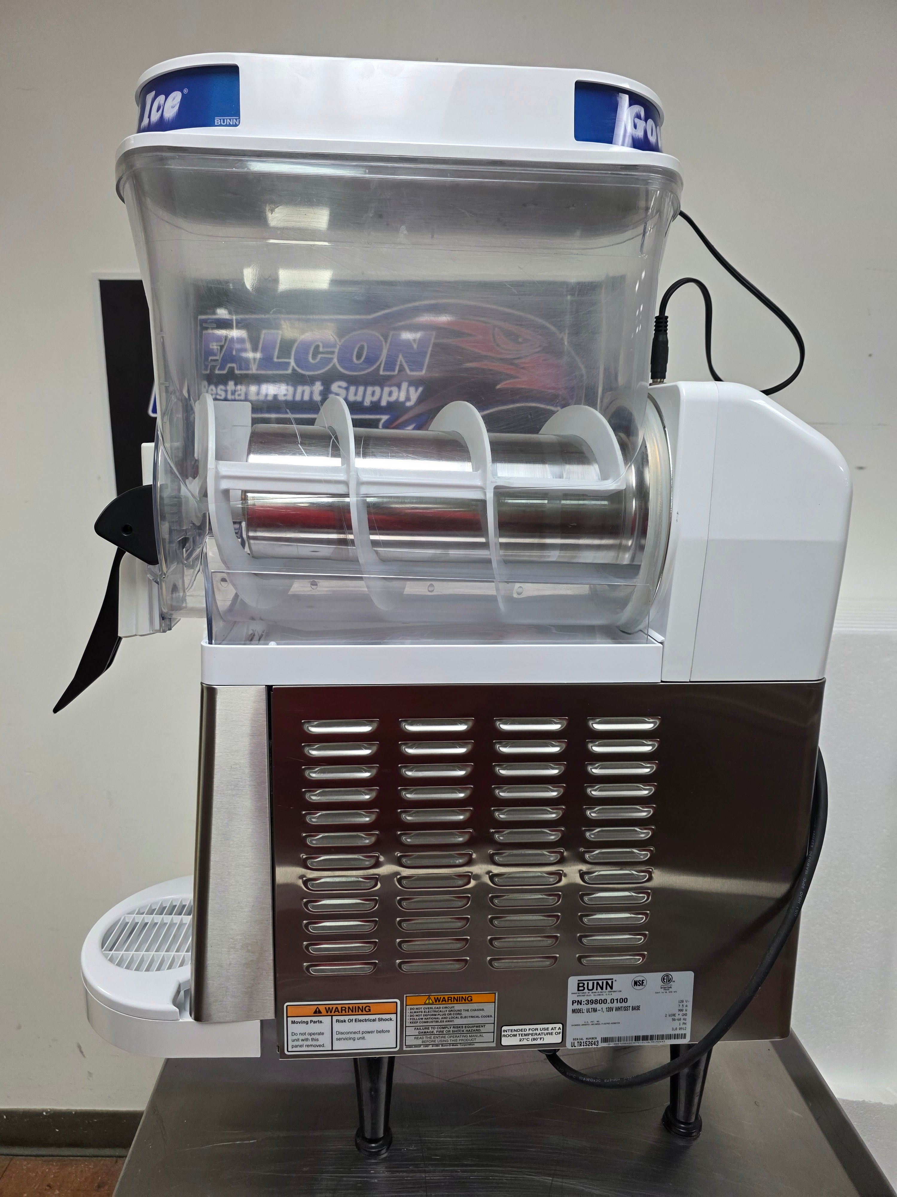 Bunn 39800.0100 Ultra-1 White/Stainless Frozen Drink Slushy Machine - 120V