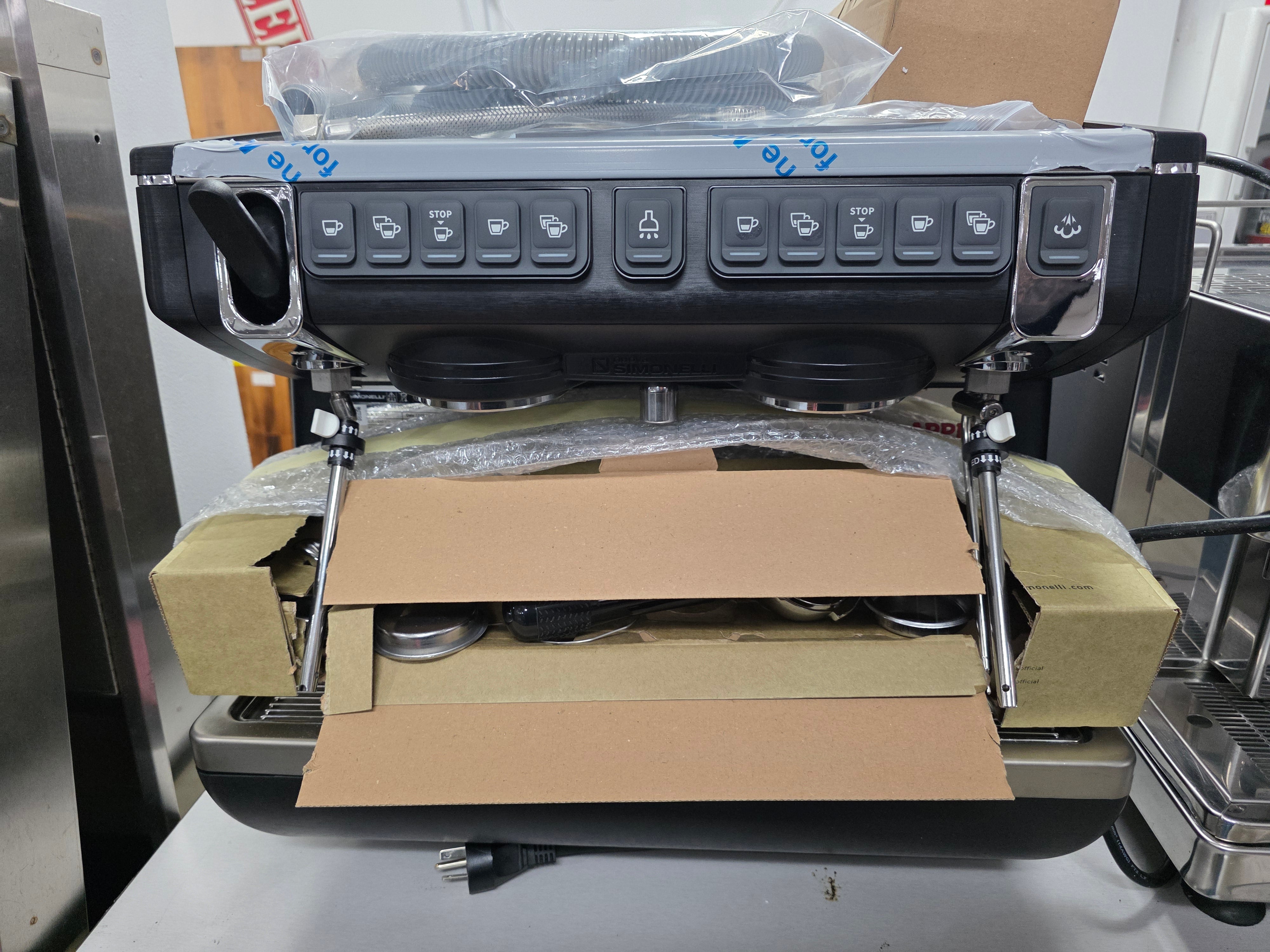 Unused Nuova Simonelli Appia Life Compact V 2 Group Volumetric Espresso Coffee Machine 208/240V