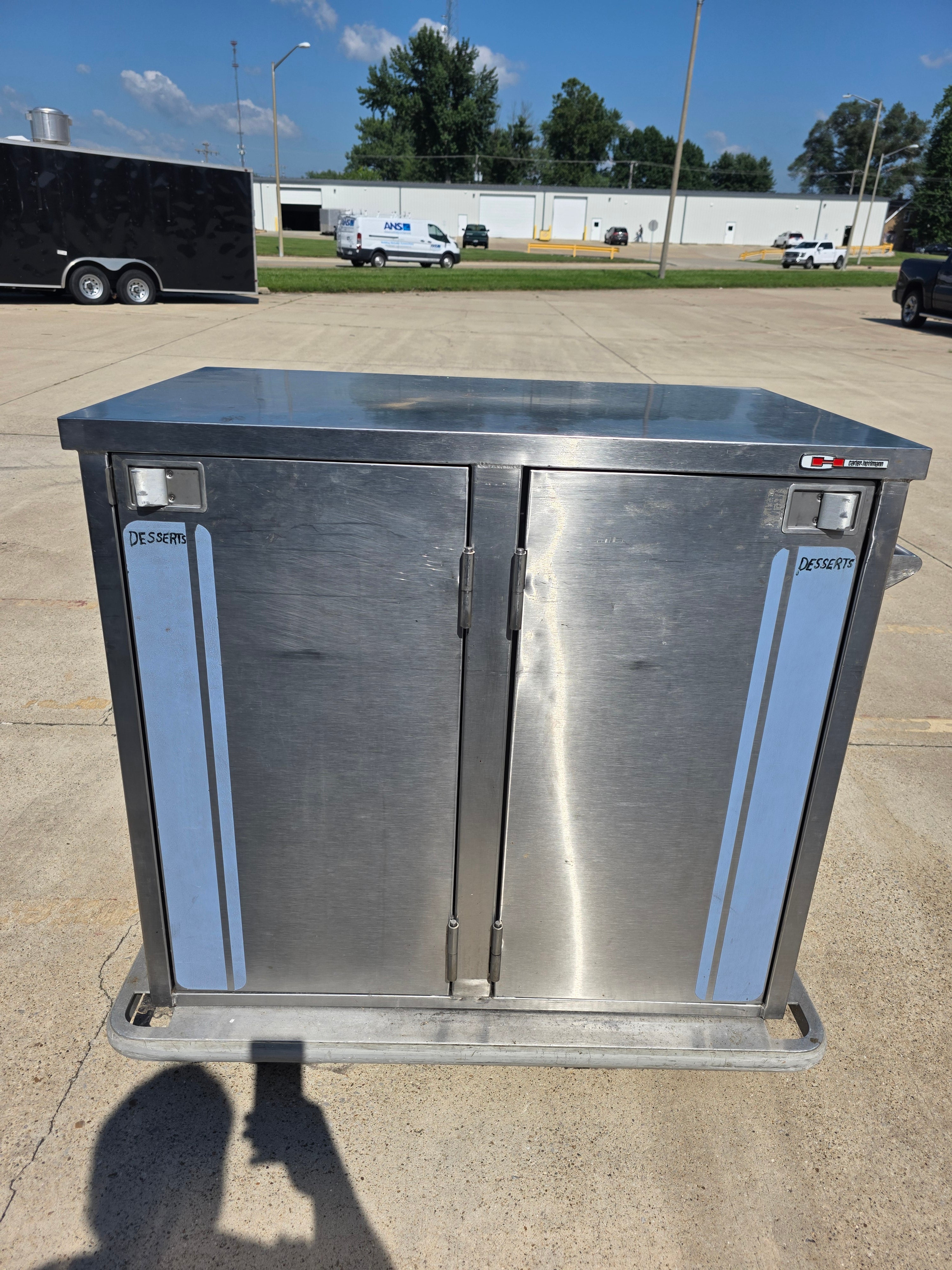Used Carter Hoffmann TE-1622-62 Stainless Mobile Tray Delivery Cart - SS399 - SC