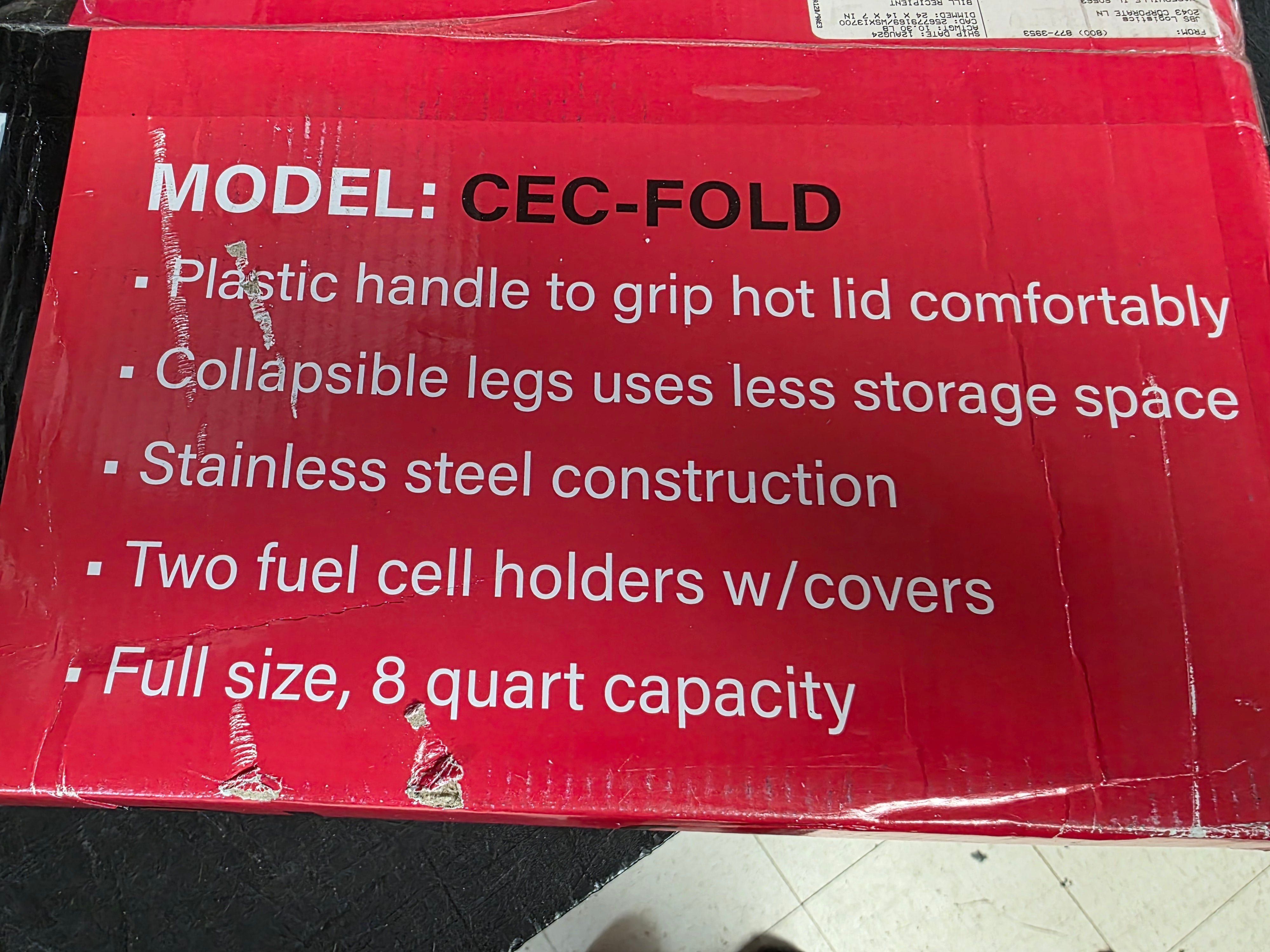 New ABC CEC-FOLD Full Size 8 Qt. Stainless Steel Economy Chafer Set - TH5