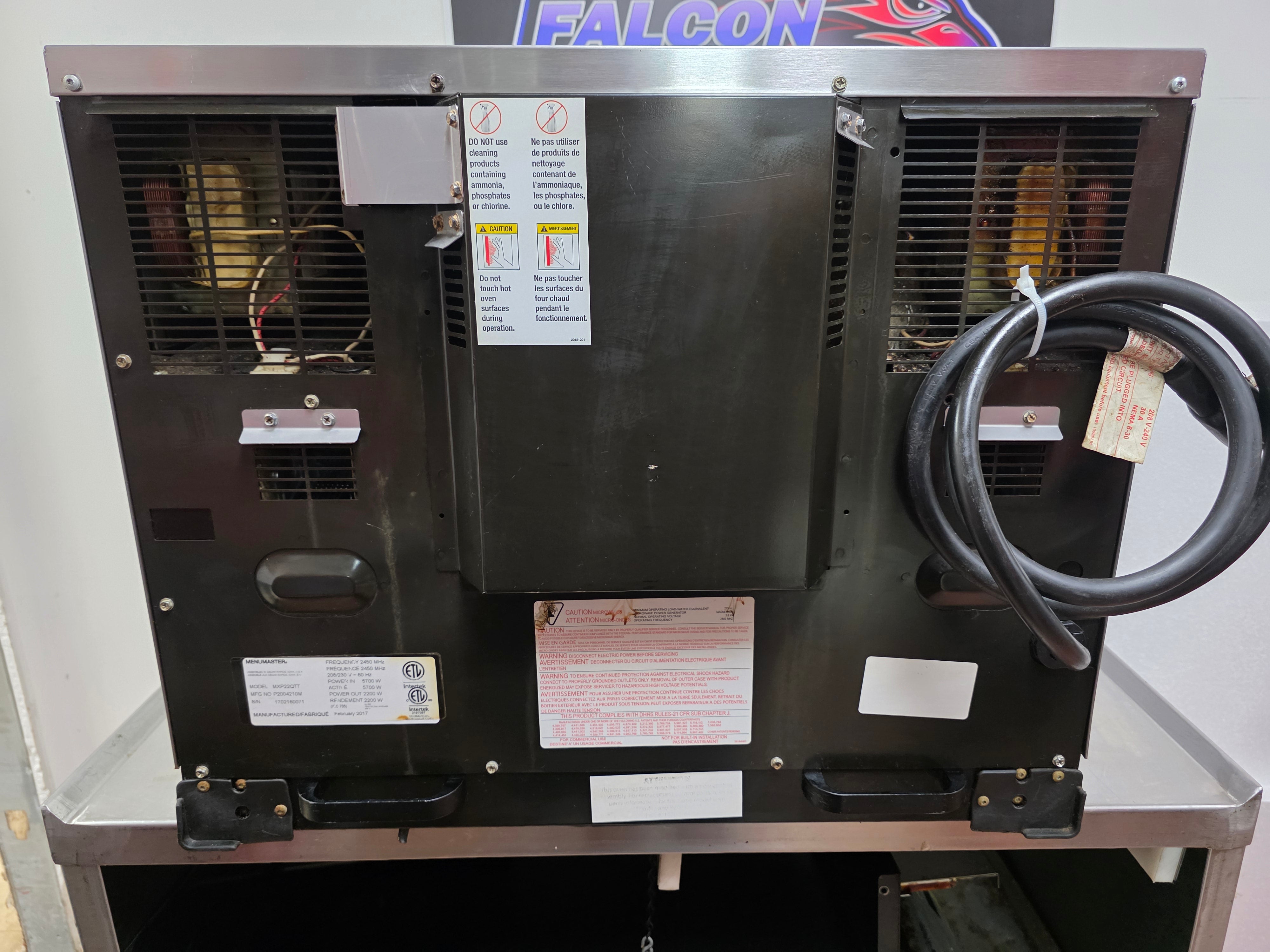 Used 2017 Amana Menumaster MPX22QTT Accelerated Oven 1049 Hours