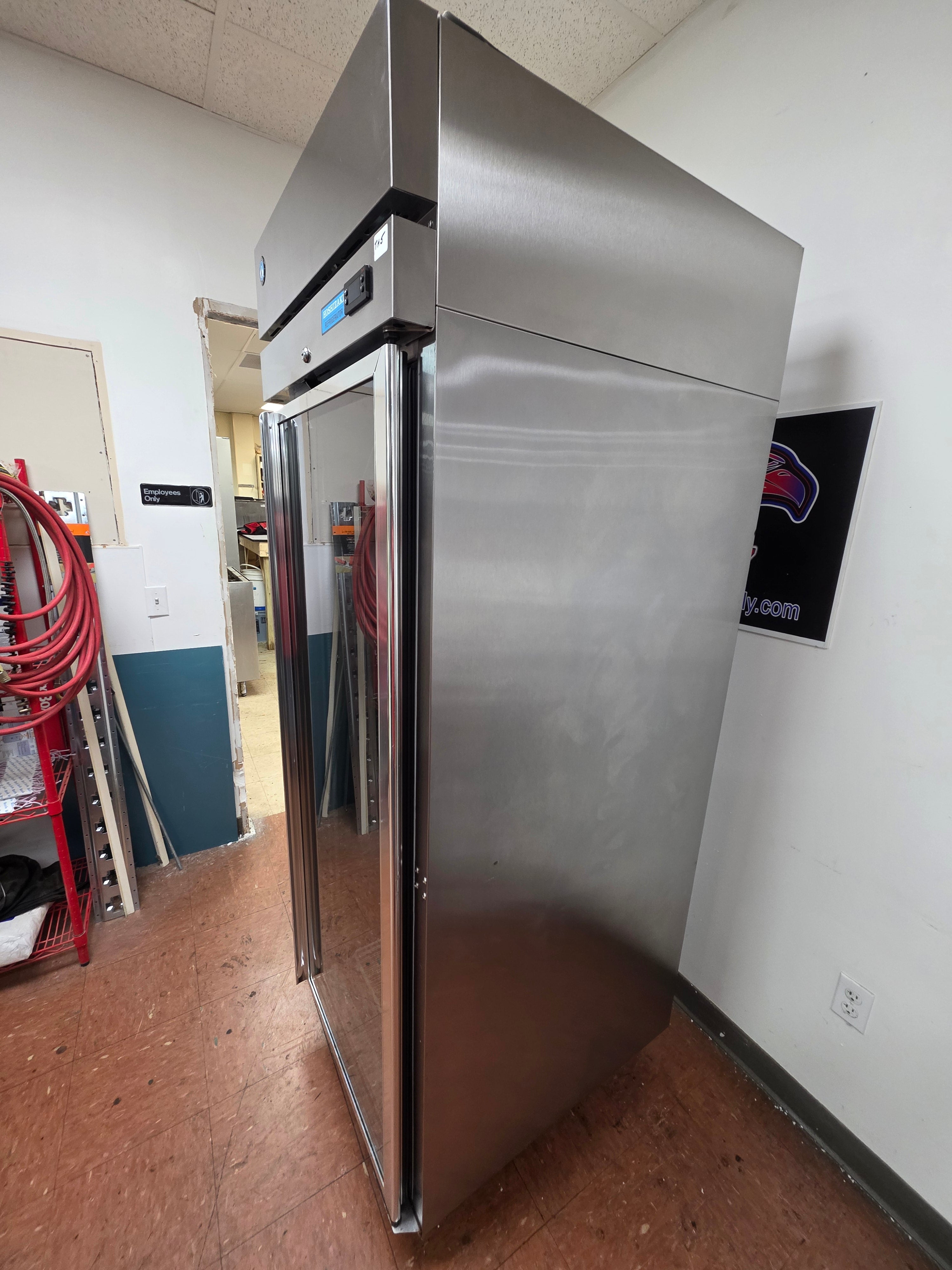 Used 27.5" Hoshizaki R1A-FG One Section Reach In Glass Door Refrigerator 115V - TH5