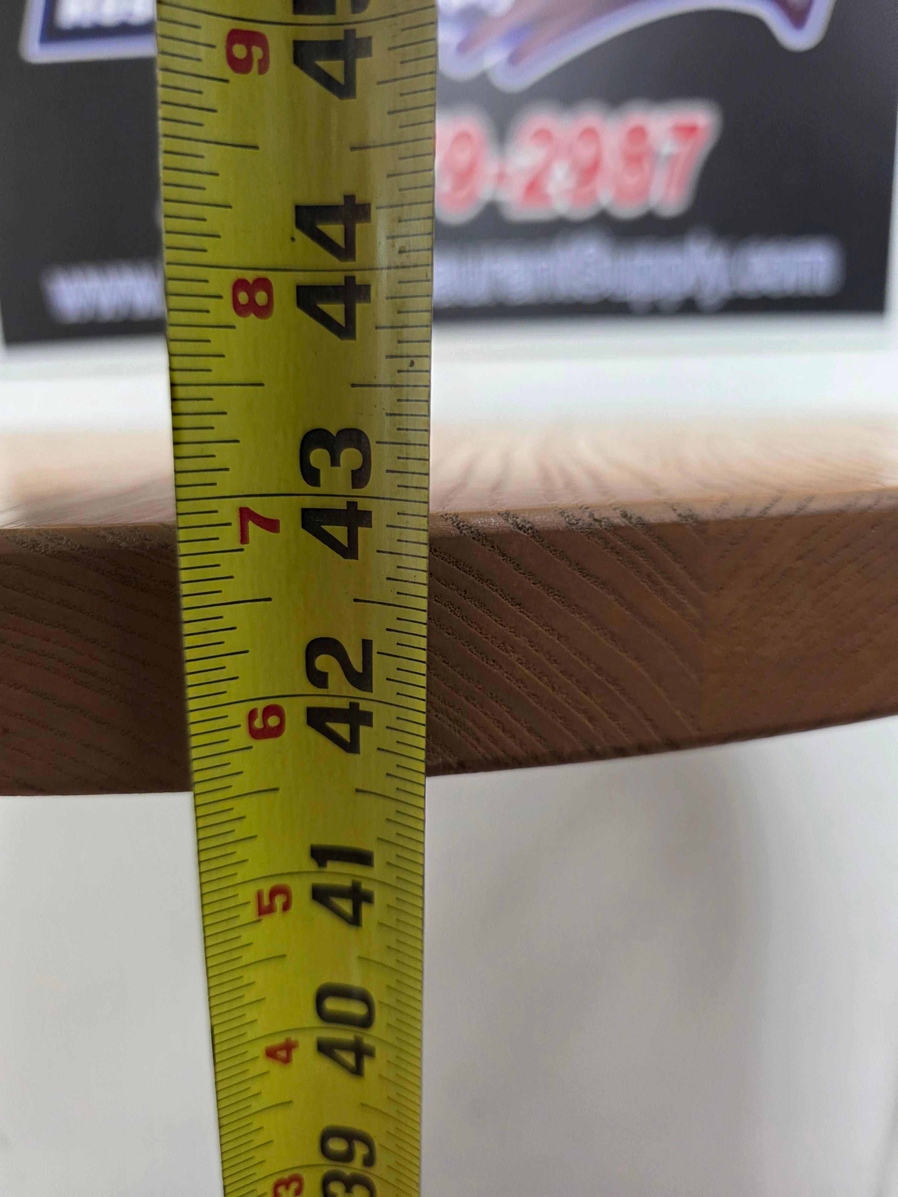 Used 30" Round Wood Bar Height Table with Base - FG9