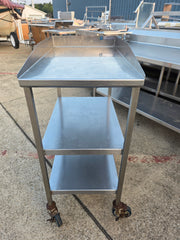 Used 18" X 30" Stainless Steel Equipment Stand with Casters - FG9 - SS402