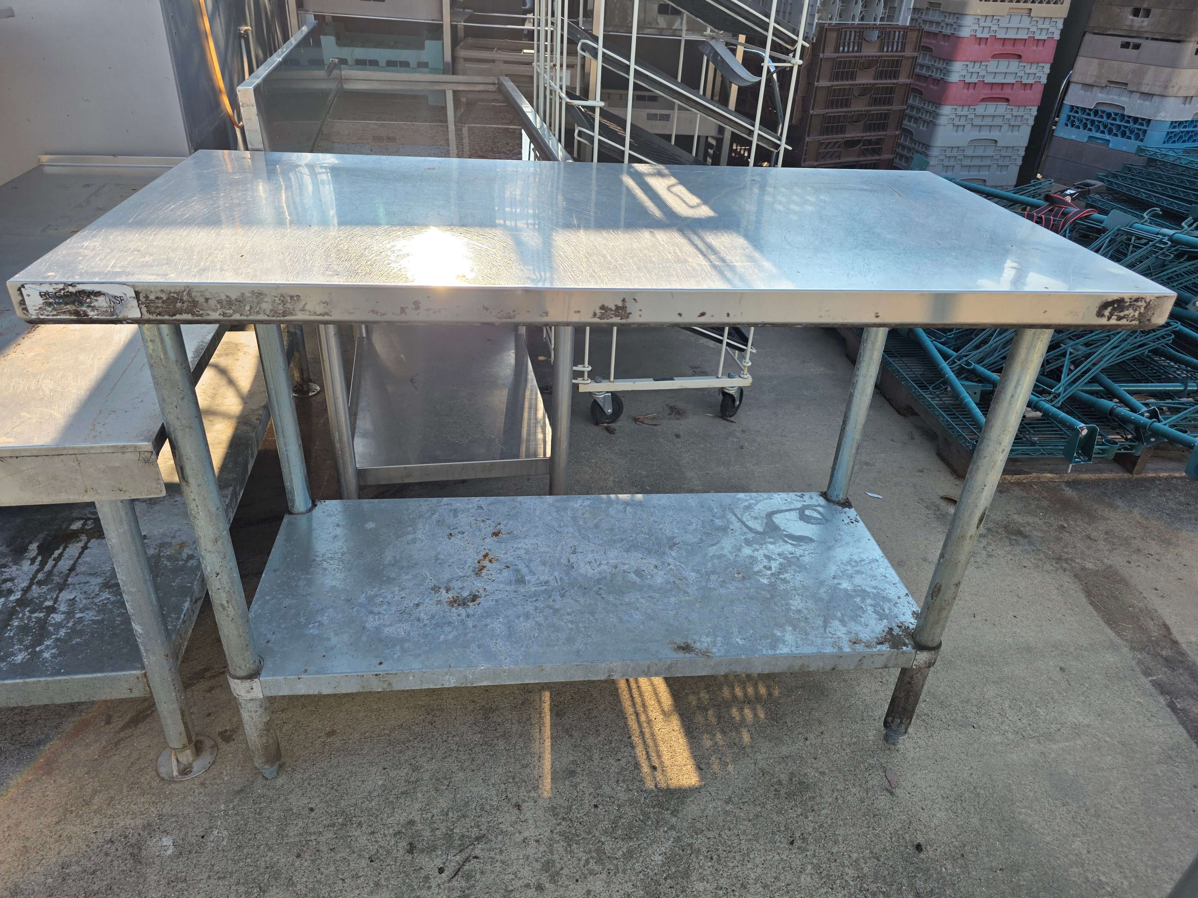 Used 48" x 24" Stainless Steel Table - SS410