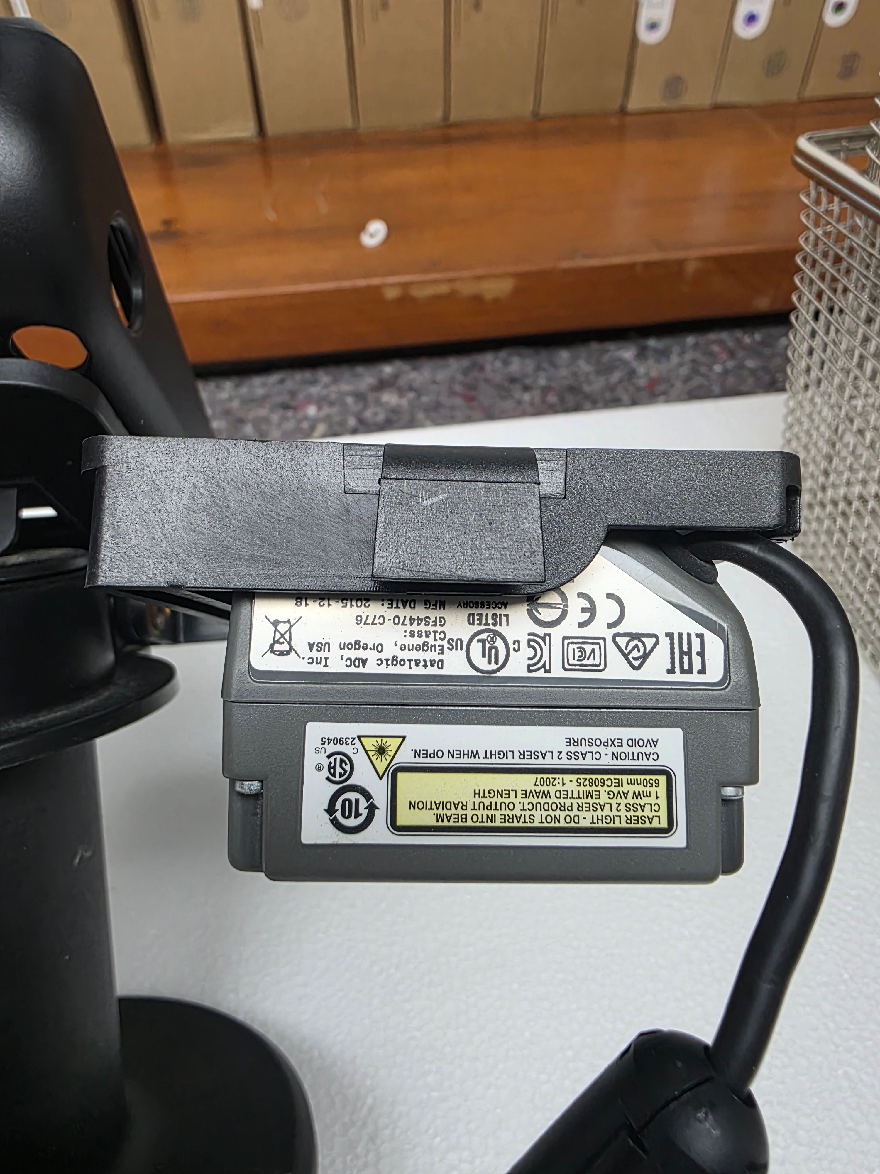 Used POS Payment Terminal Stand with Datalogic Barcode Reader - RK