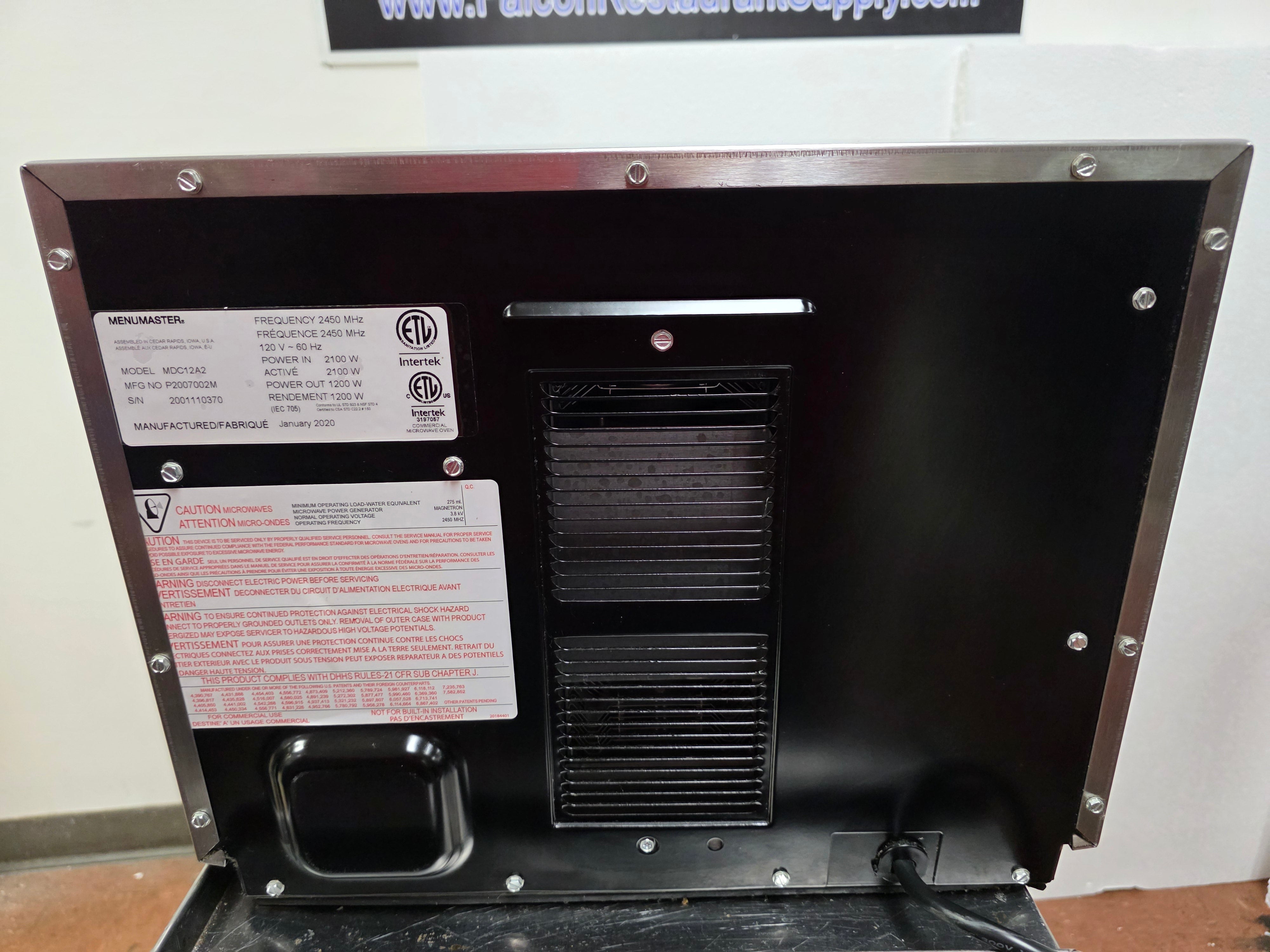 Used 2020 Amana Menumaster MDC12A2 Heavy Volume 1200 Watt Microwave Oven 120V