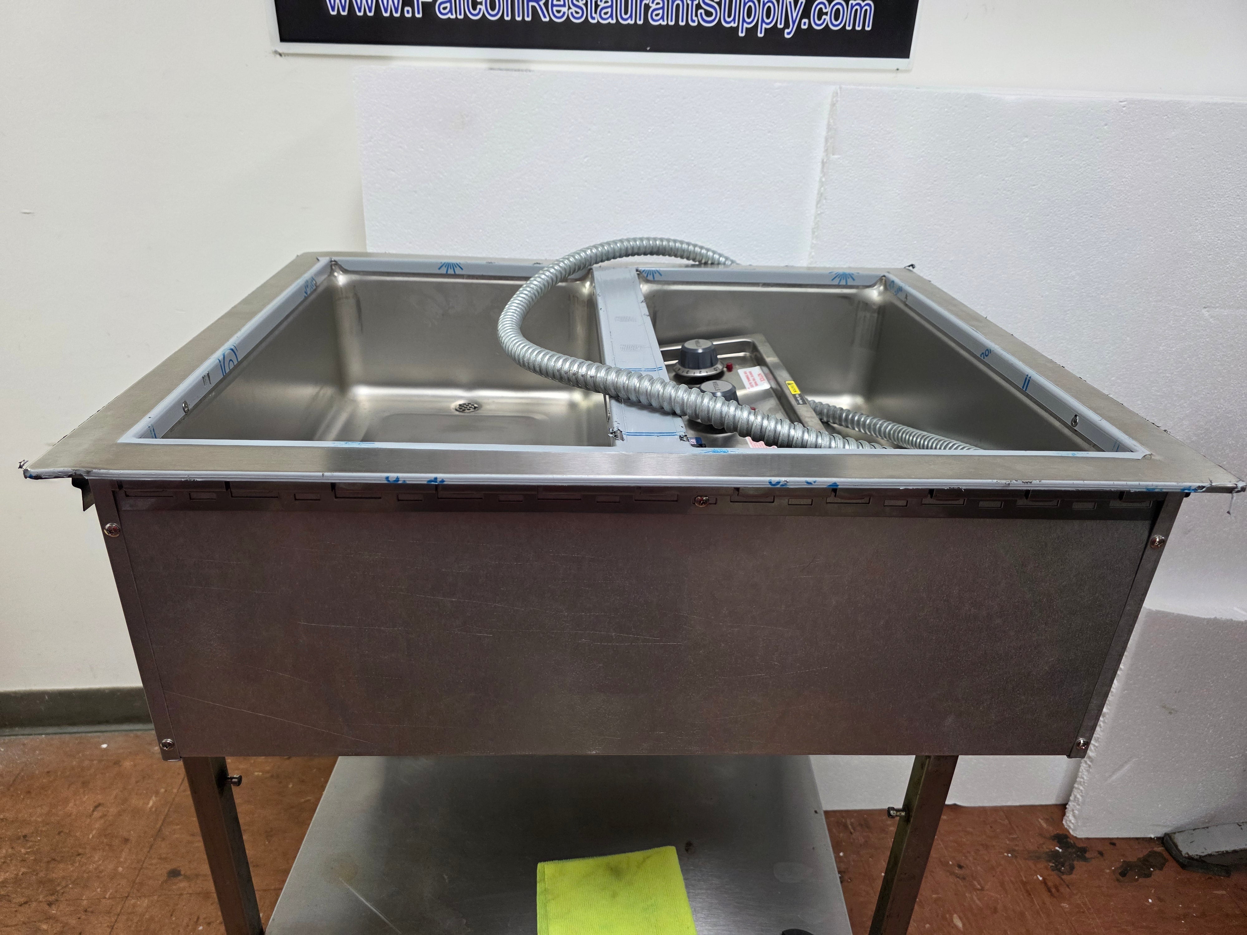 Unused Wells MOD200D 2 Pan Drop-In Hot Food Well with Drains - 208/240V