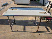 Used 60" x 30" Stainless Table with Cutting Board Top - OW - SS413