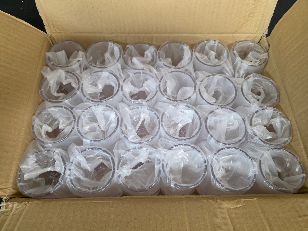 Old Stock GET Enterprises 00082-SAN-CL Plastic 10oz Beer Mugs - 2 Dozen/Case