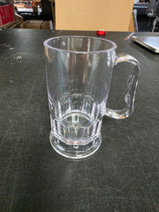 Old Stock GET Enterprises 00082-SAN-CL Plastic 10oz Beer Mugs - 2 Dozen/Case
