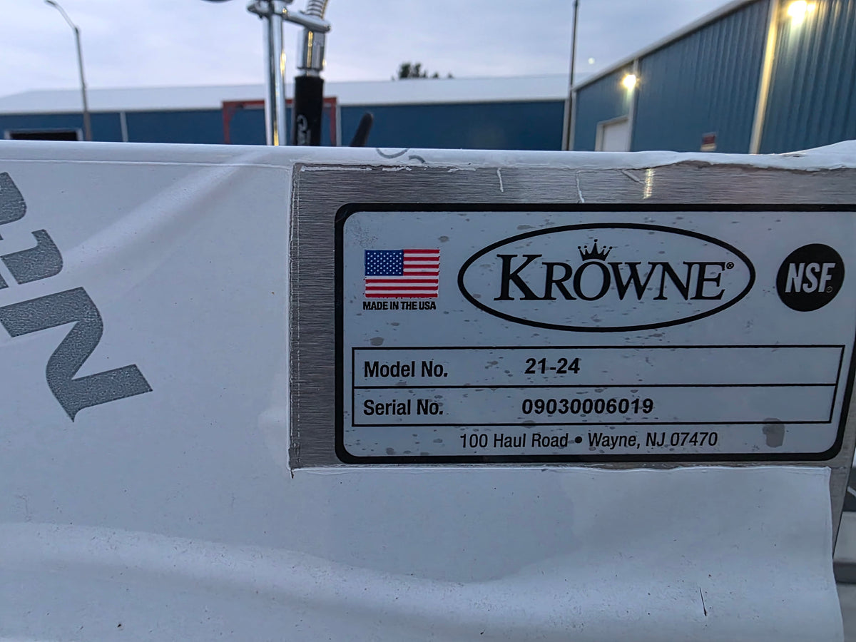 Used Krowne Metal 21-24 Underbar Ice Bin/Cocktail Unit 24"W x 21"D 80 lb Capacity - SS417