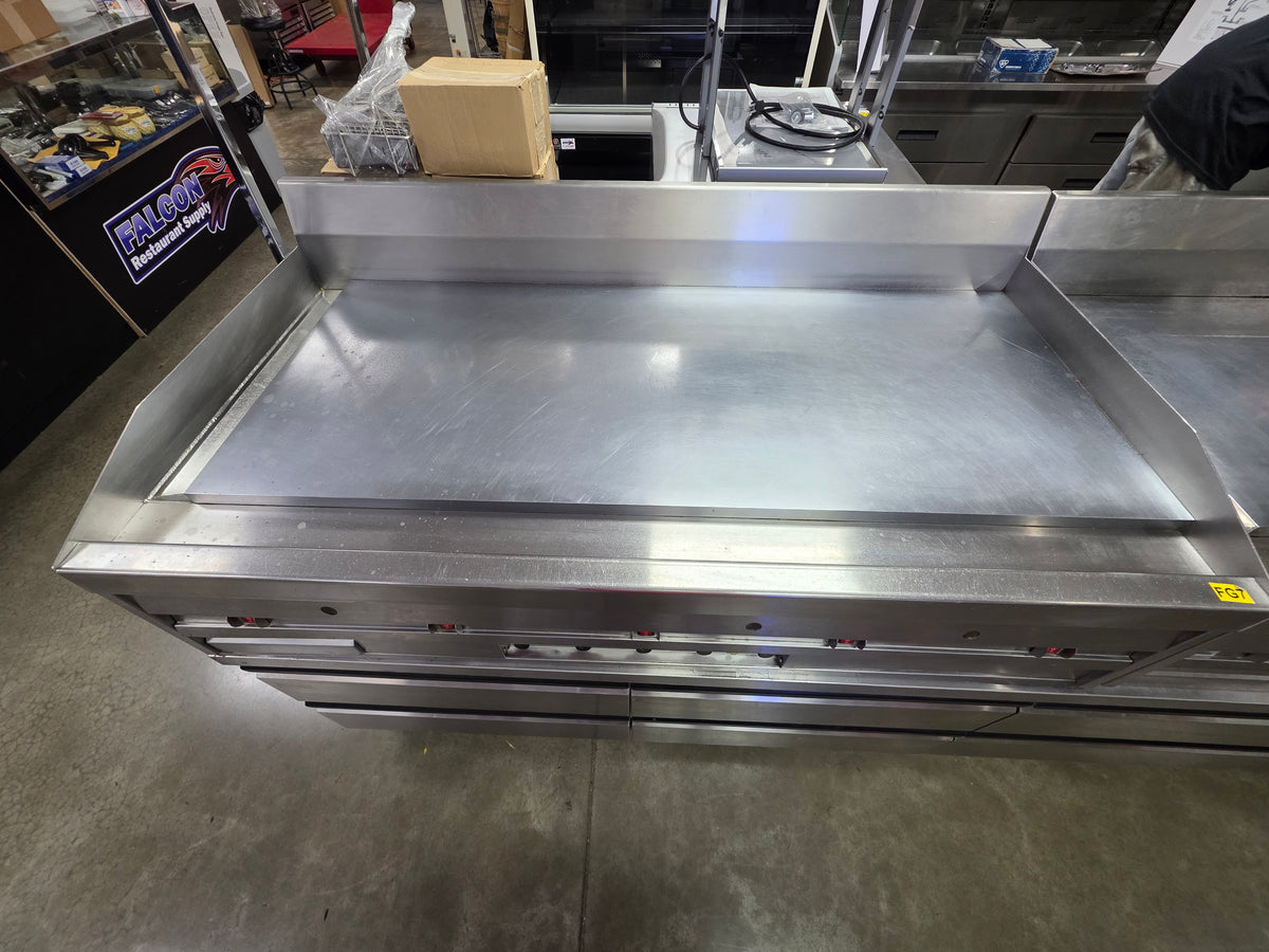 Used 60" MagiKitch'n MKG-60-STL NG Griddle with Solid State Controls - 150,000 BTU - FG7