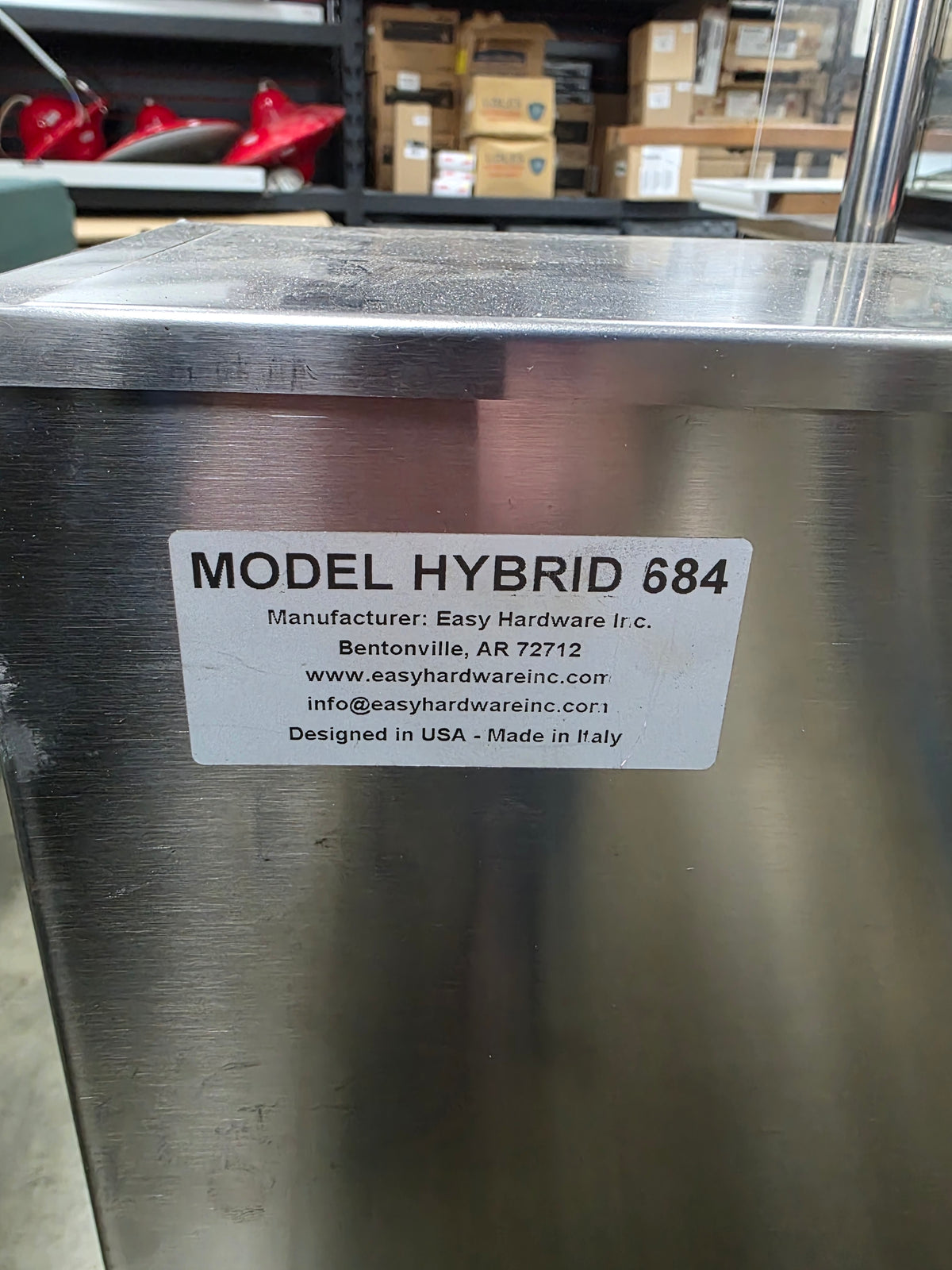 Unused Easy Hardware Hybrid 684 Hands Free Portable Self Contained Hand Sink 24VDC/120VAC