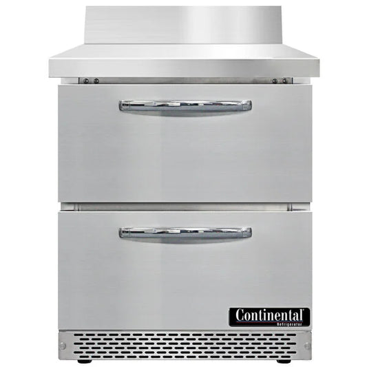 New 27" Continental SW27NBS-FB-D Worktop Refrigerator with Two Drawers - 7.4 Cu. Ft. 120V