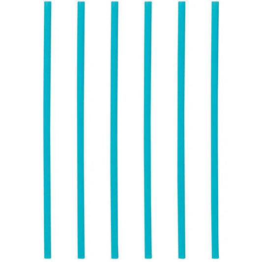 New Phade 7.75" Jumbo Blue Wrapped Compostable Drinking Straws - 375/Box