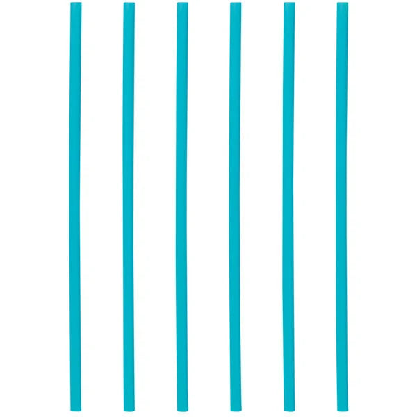 New Phade 7.75" Jumbo Blue Wrapped Compostable Drinking Straws - 3,750/Case
