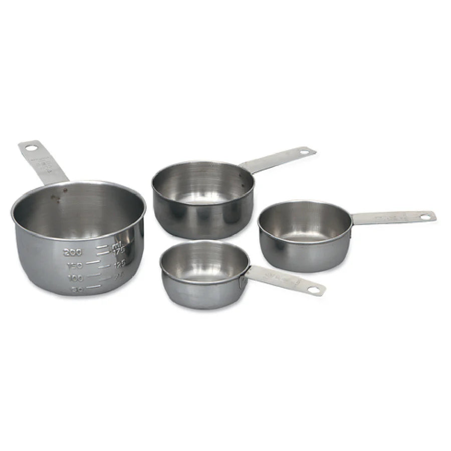 New Browne Measuring Cup Set, 4pcs, w/ Solid Handles, Stainless (746107)