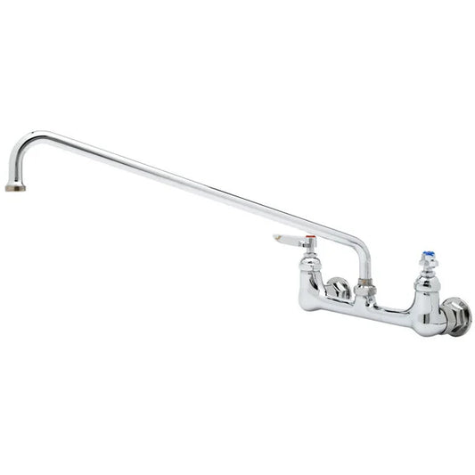 New T&S B-0230 Wall Mounted Pantry Faucet with 8" Adjustable Centers, 18" Swing Nozzle