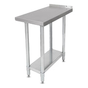New John Boos EFT8 - 3018SSK Filler Table - 30x18"L, 1 1/2" Backsplash - Falcon Restaurant Supply - 1