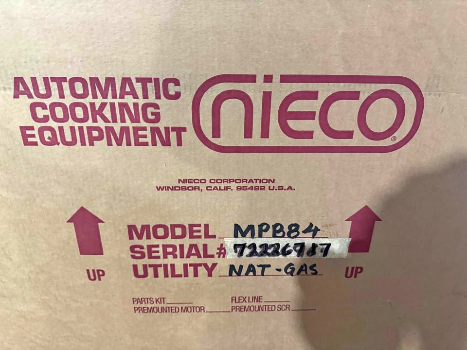 New Nieco MPB84 Commercial Stainless Automatic Gas Conveyor Broiler