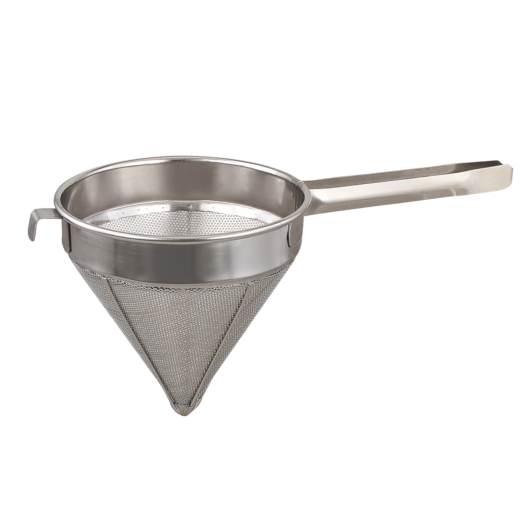 New Browne Soup Strainer, Fine Mesh, 12"/30.5cm, 6.8qt/6.4L, Stainless, 18/8 (575412)