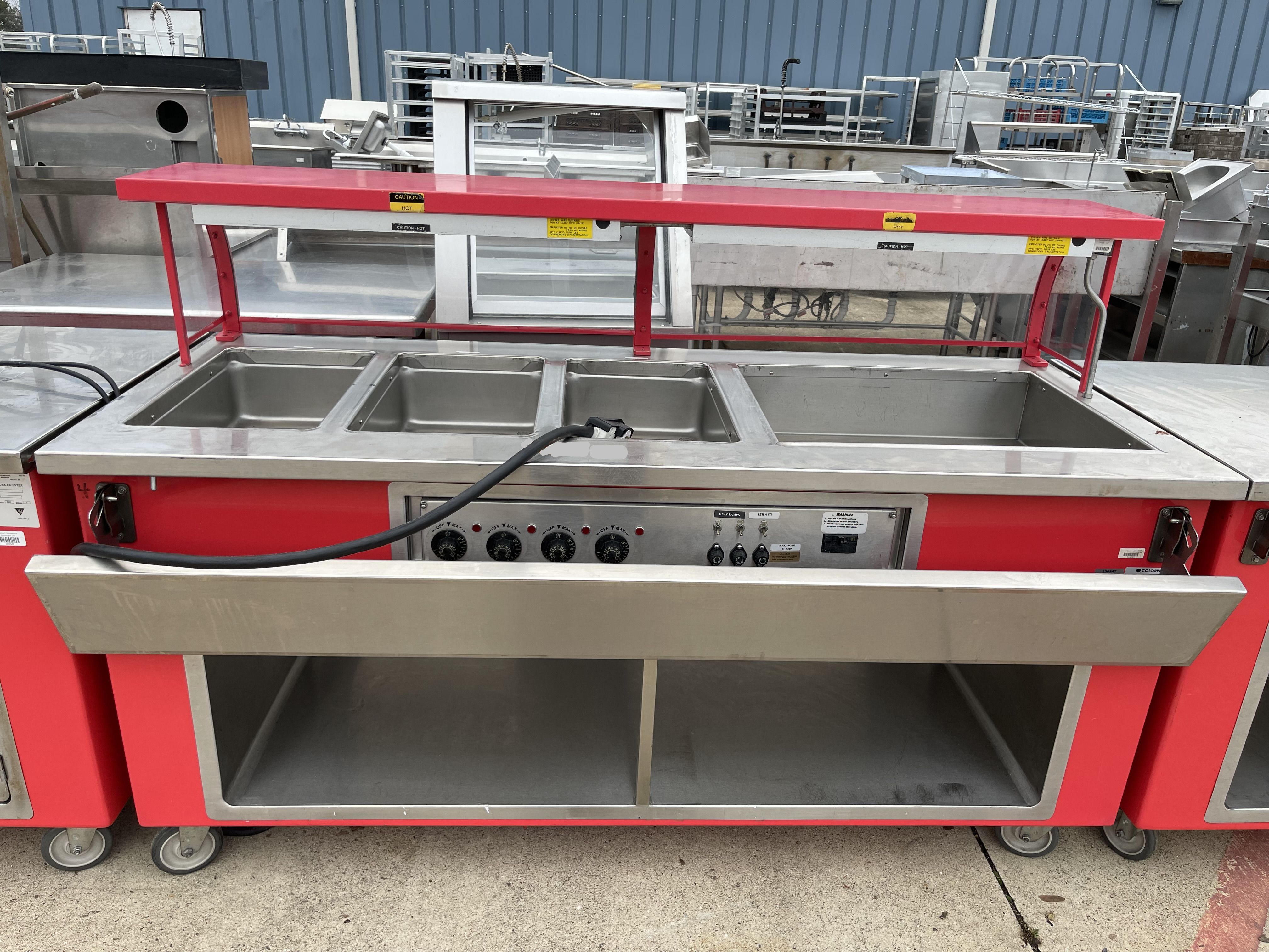 Used ColorPoint 74" Commercial Buffet 4 Open Well Steam Table Heated 220V