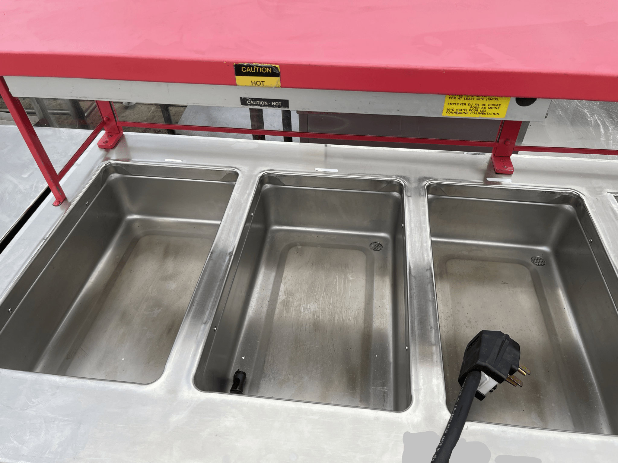 Used ColorPoint 74" Commercial Buffet 4 Open Well Steam Table Heated 220V - Falcon Restaurant Supply - 4